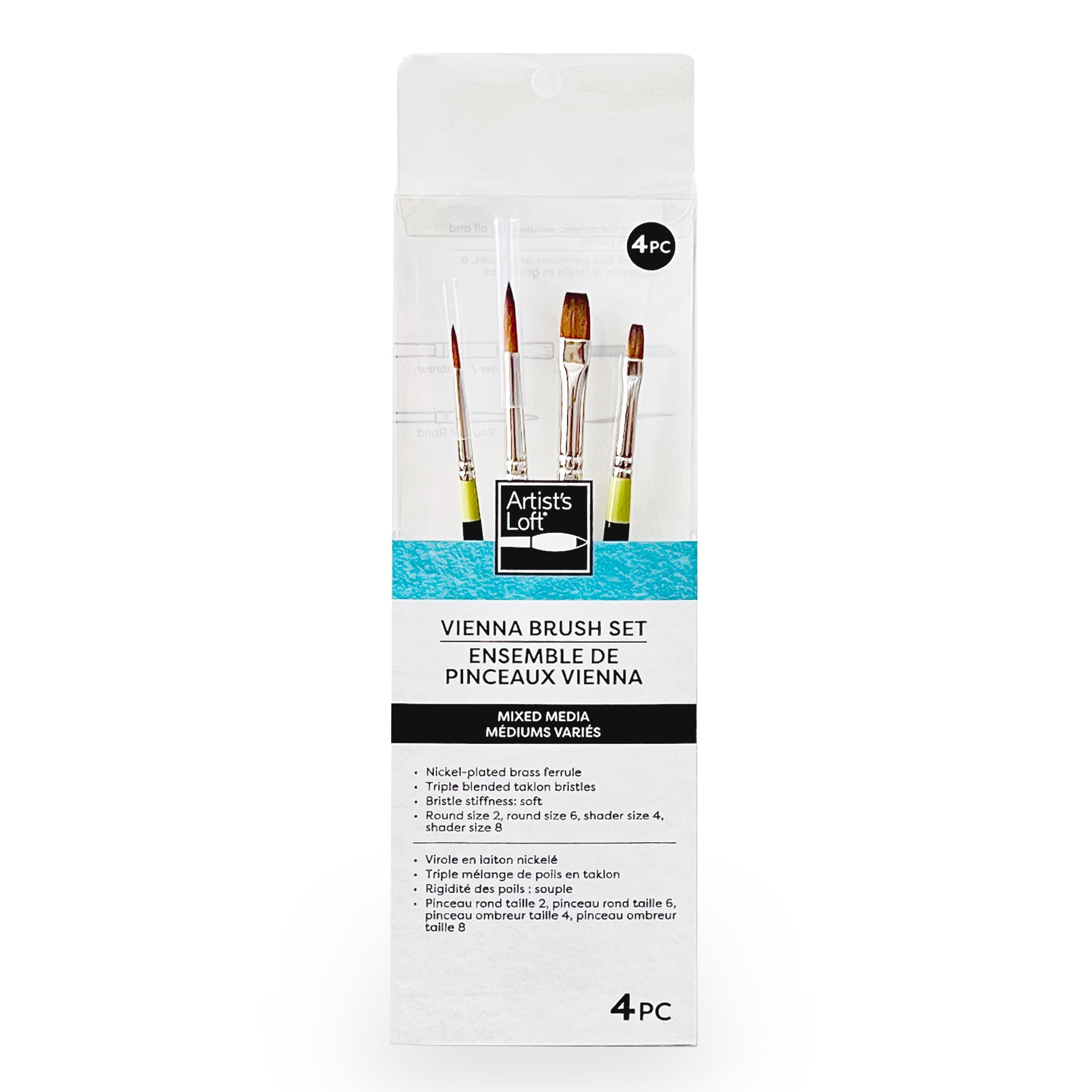 Vienna 4-Piece Mixed Media Brush Set No.2 by Artist's Loft®