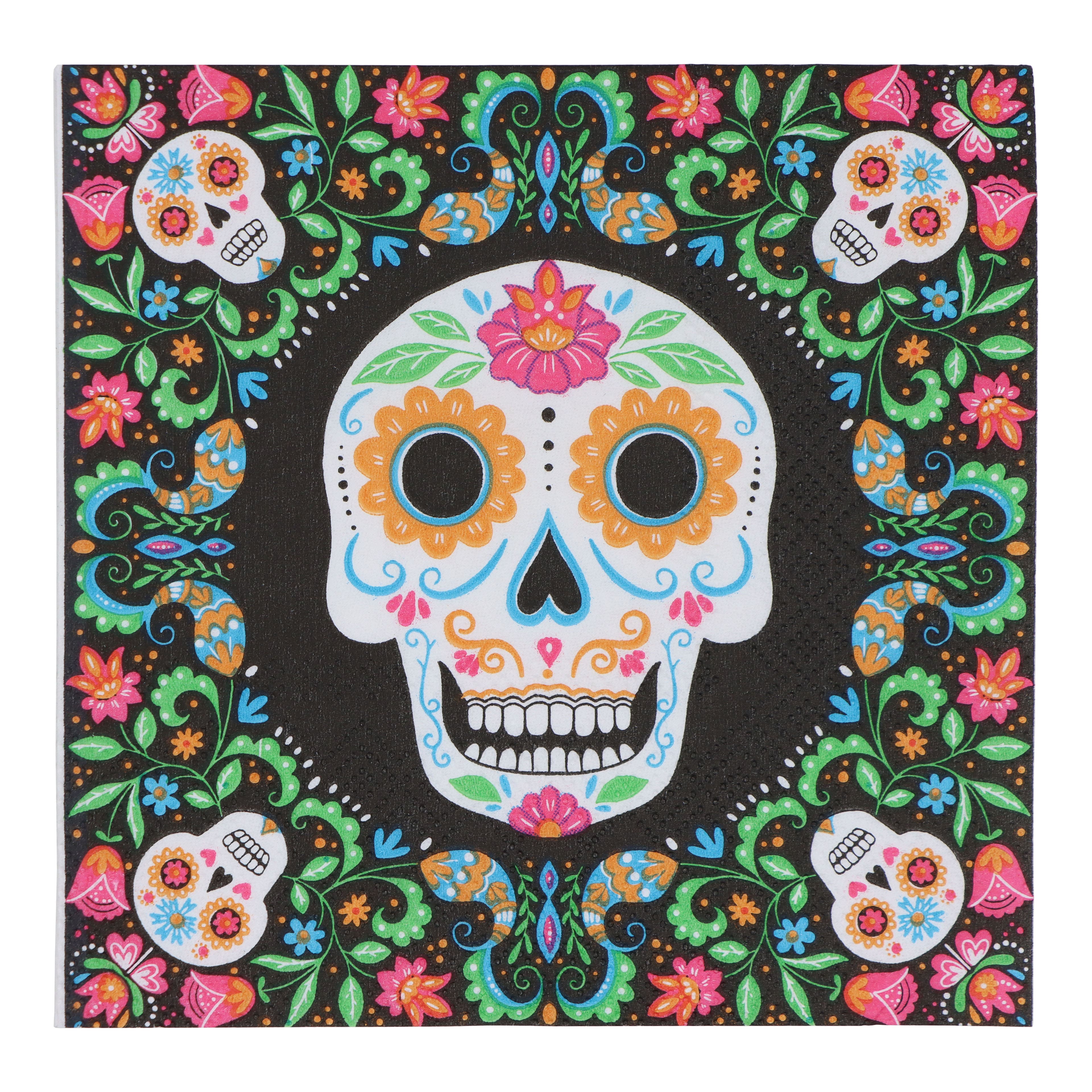 4.8" x 4.8" Skull Paper Cocktail Napkins, 20ct. by Ashland®