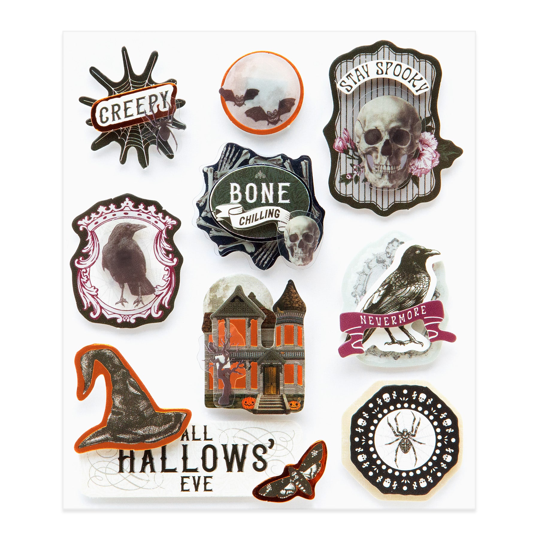 Hallowed Halls Layered Dimensional Stickers by Recollections™