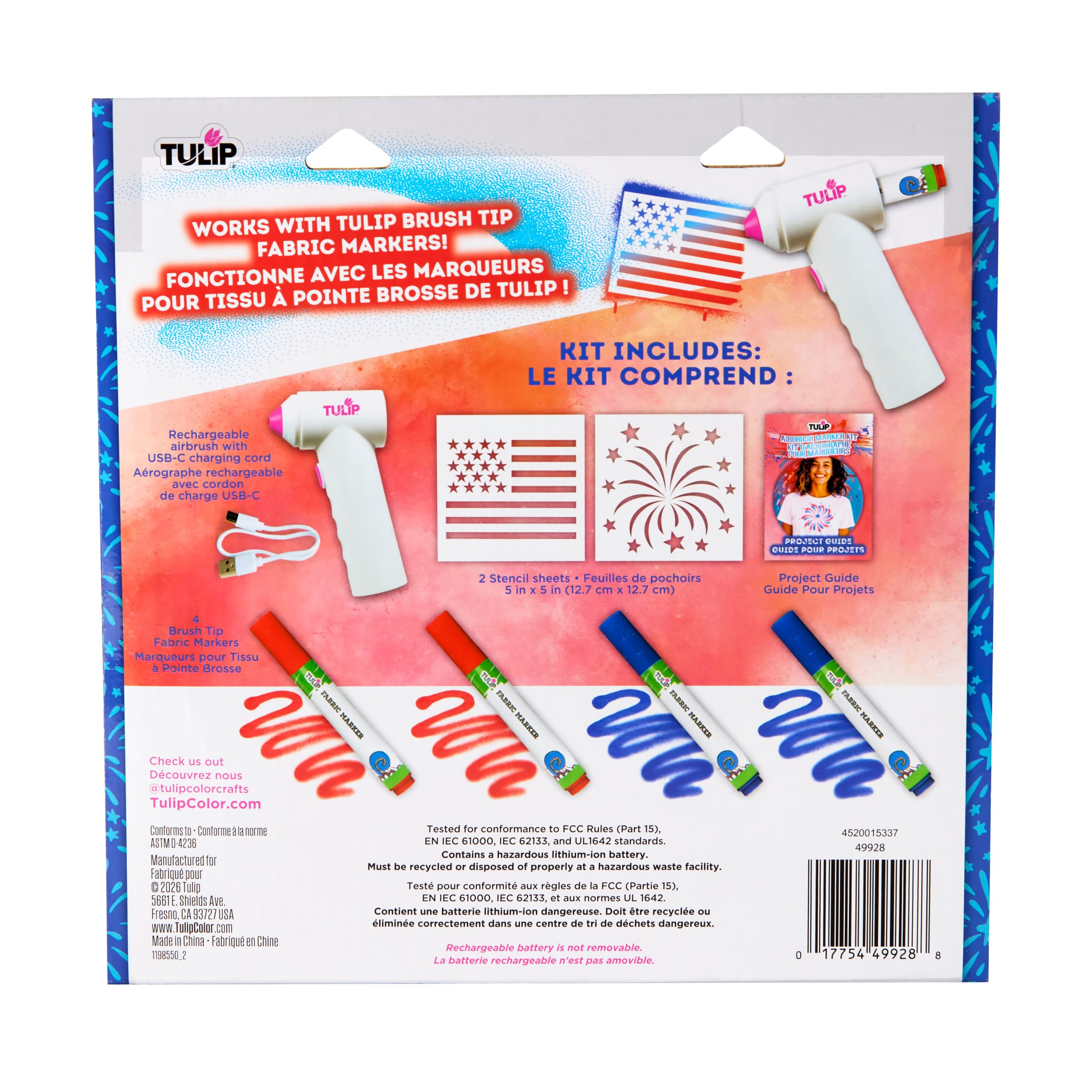 Tulip® Patriotic Airbrush Marker Kit - Image 4