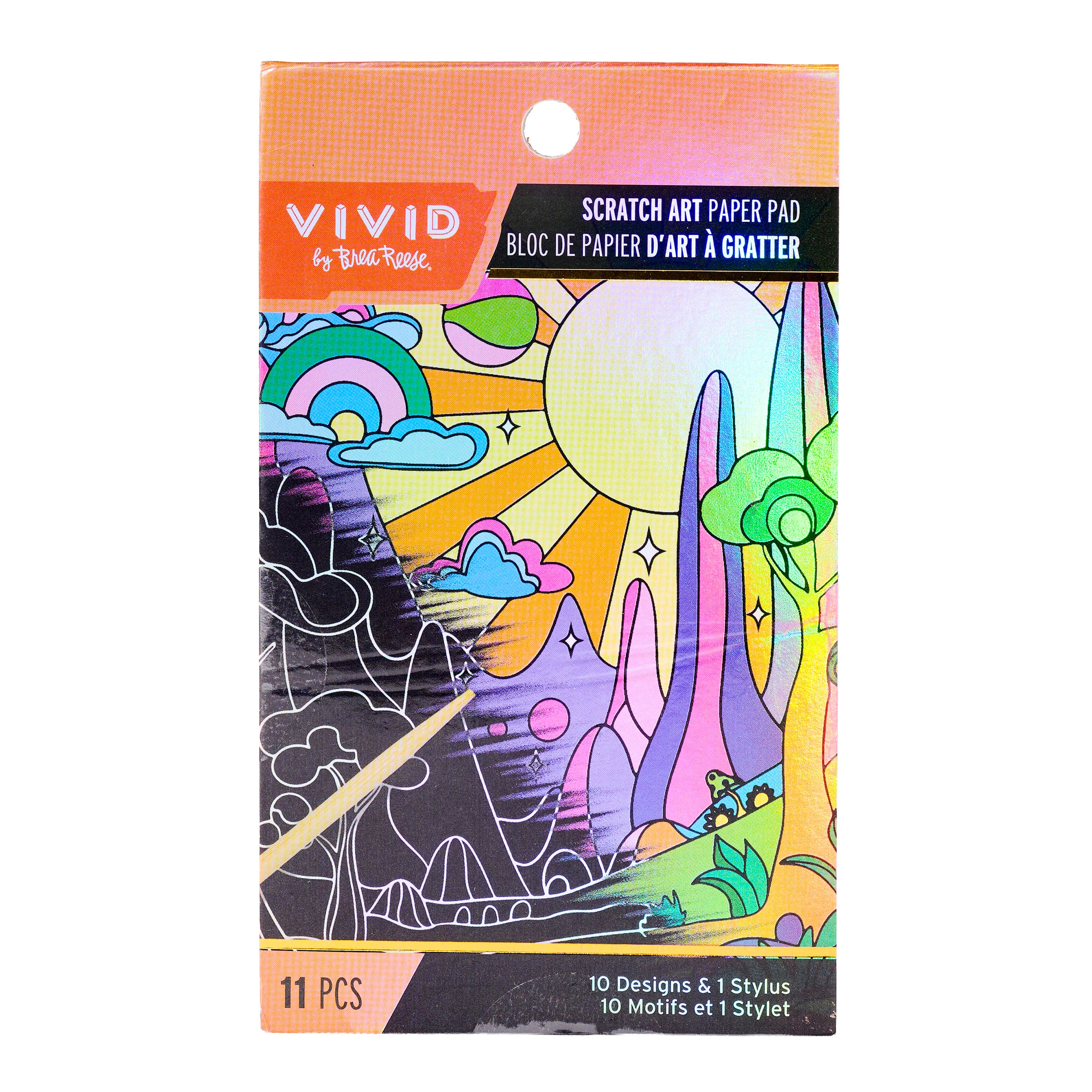 Vivid by Brea Reese® Funkyscape Mini Scratch Art Paper Pad
