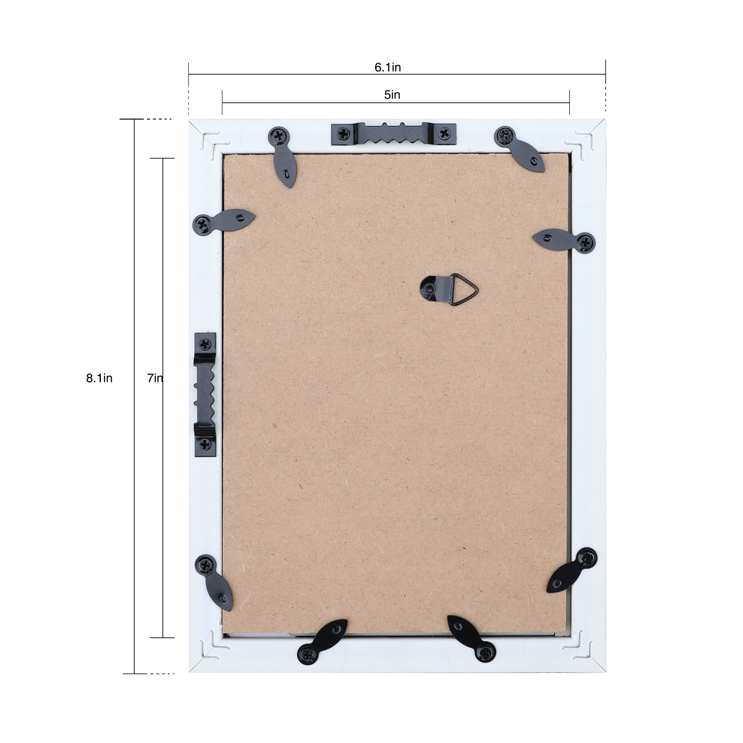 4 Pack 5" x 7" Natural Display Frame by Studio Décor® - Image 3