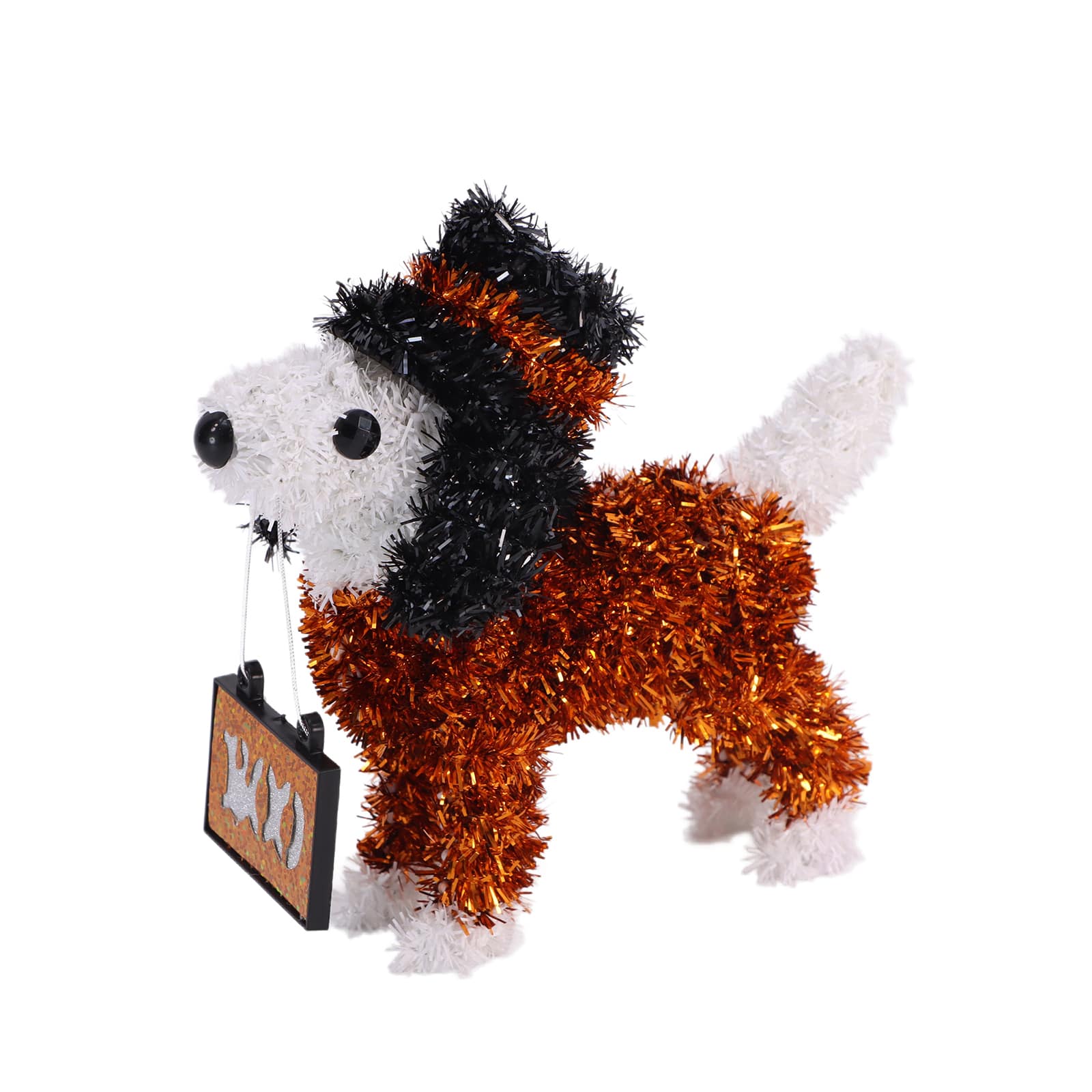 6" Orange Tinsel Dog by Ashland®