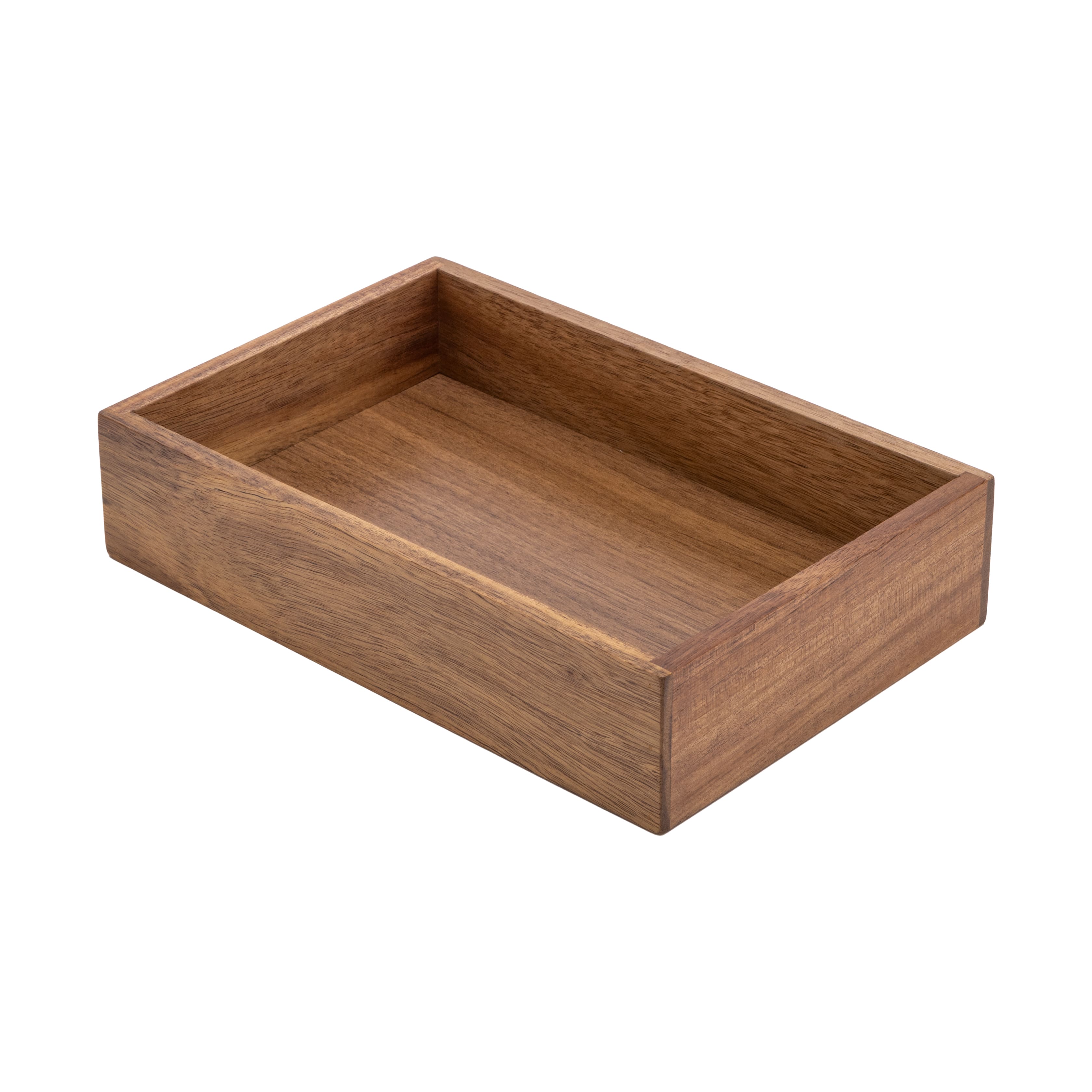 Seville Classics 9" x 6" x 2" Acacia Wood Drawer Organizer