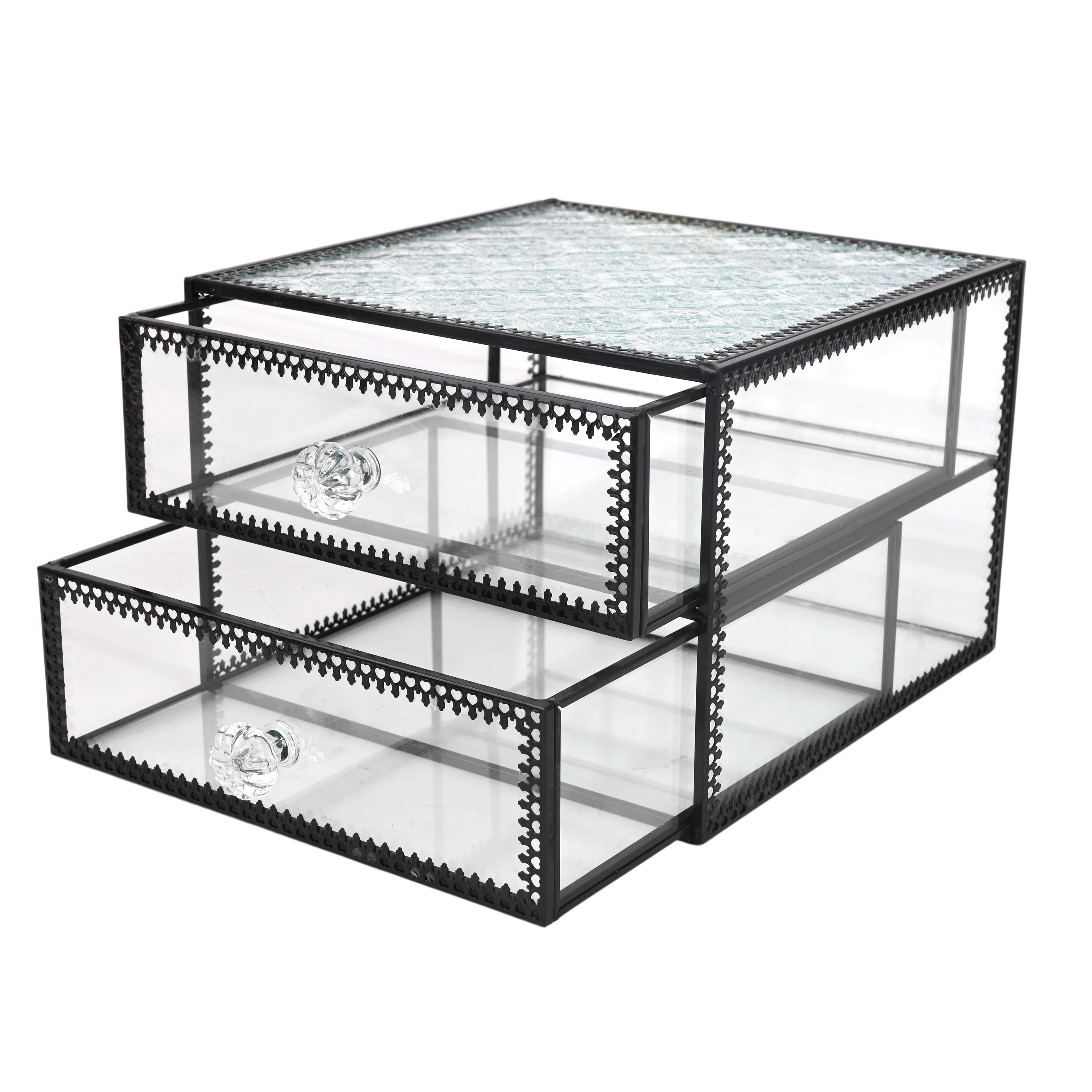 6.5" Two-Drawer Glass Box by Ashland®