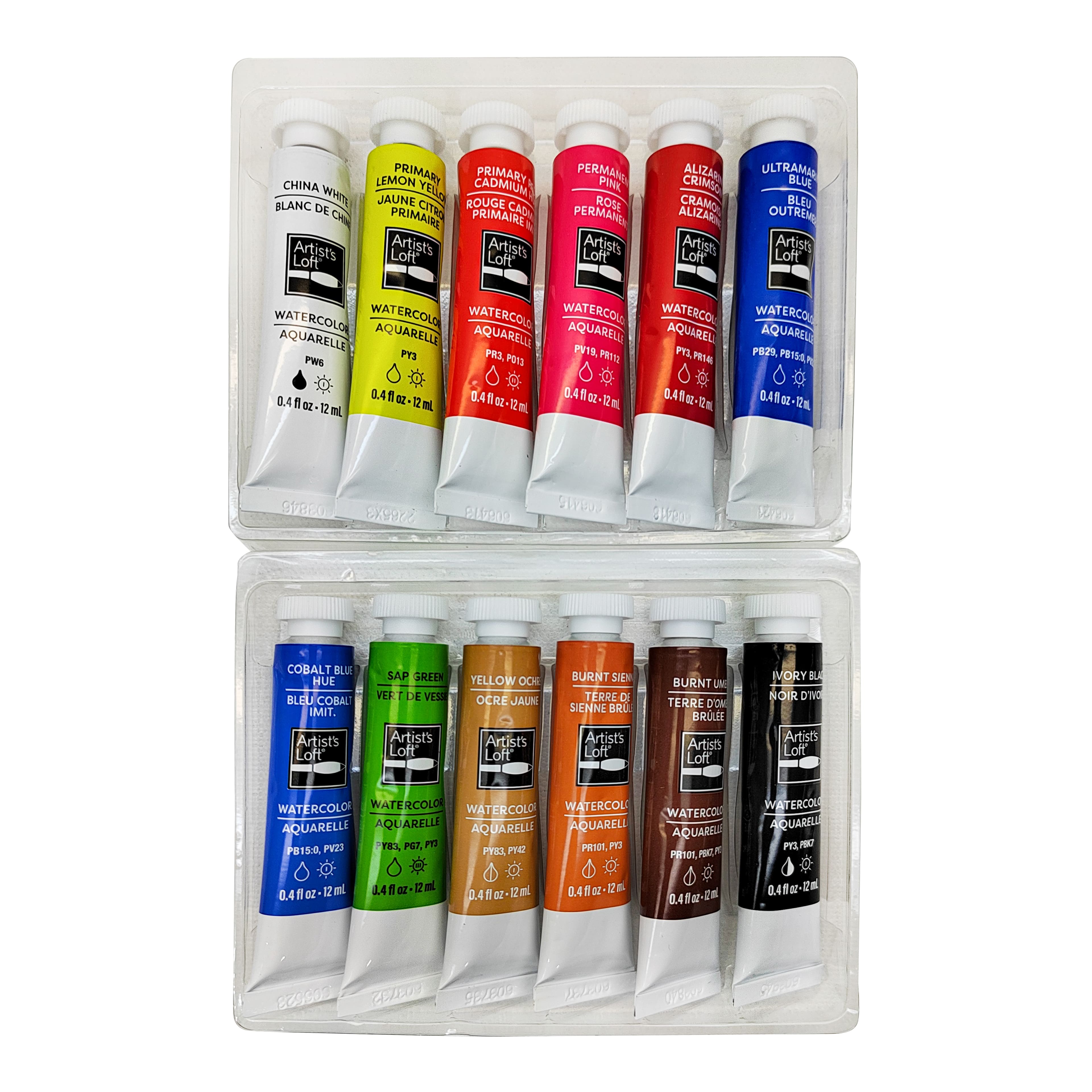 12 Color Basic Watercolor Set by Artist's Loft™