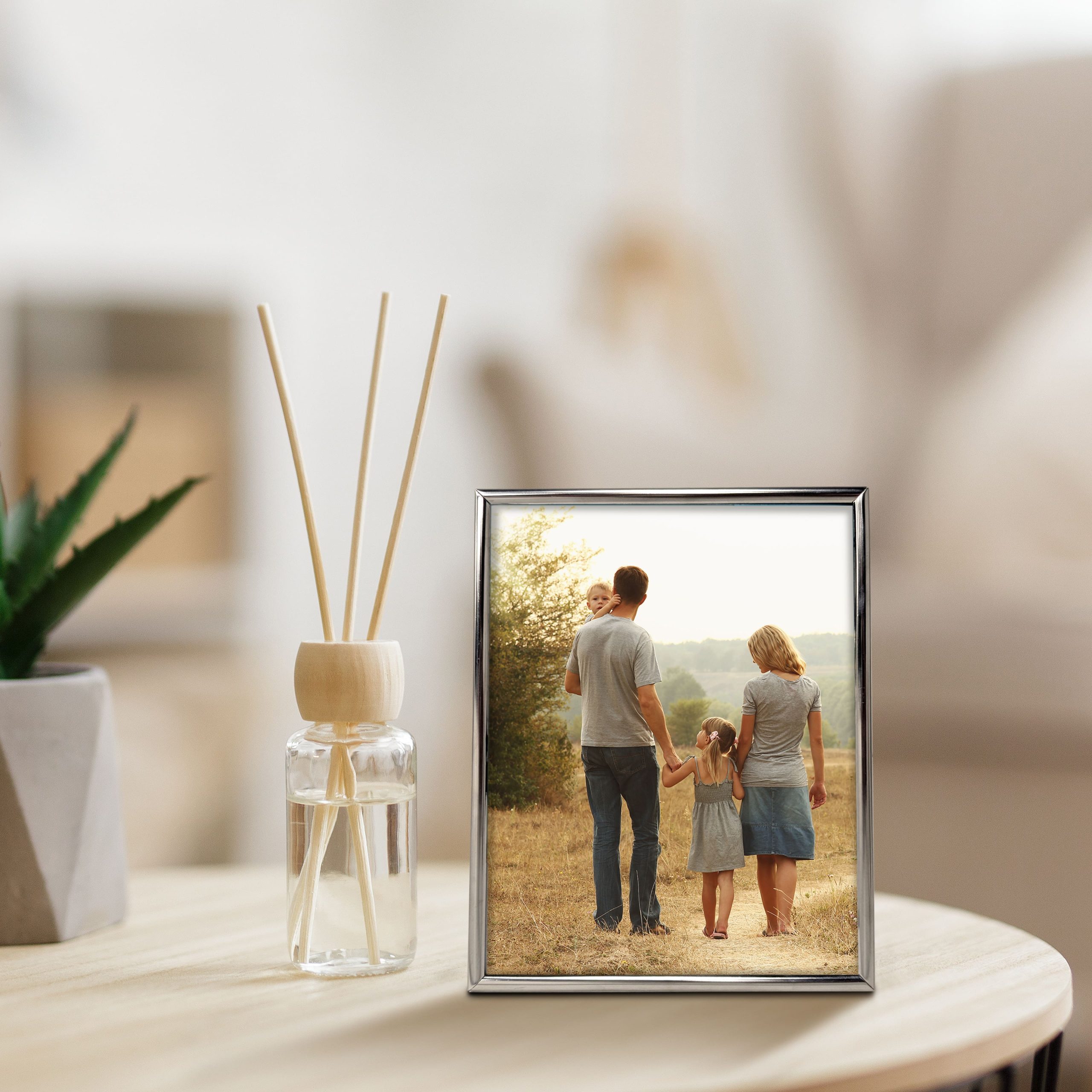Basics™ 8" x 10" Silver Rounded Metal Frame by Studio Décor® - Image 3