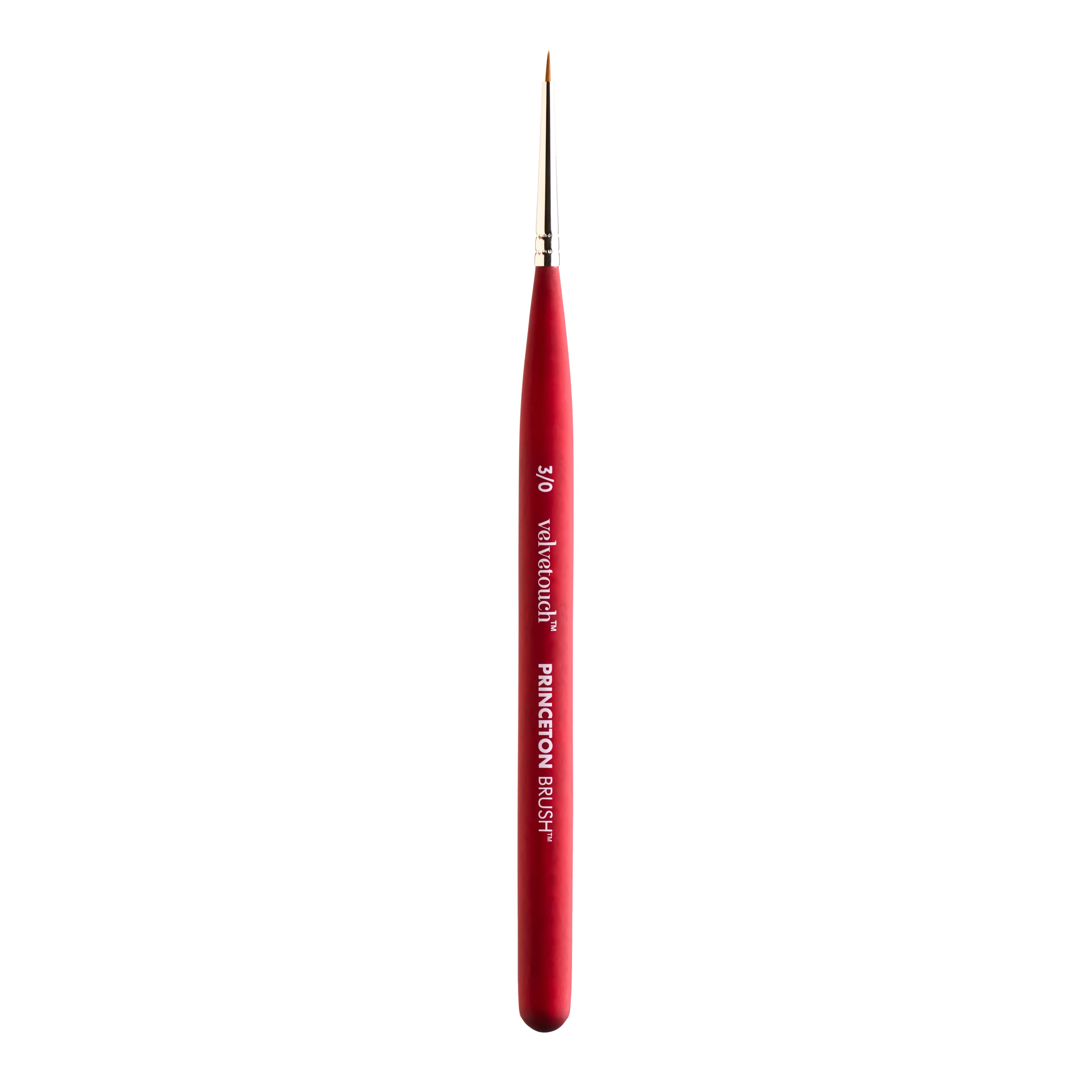 Princeton™ Velvetouch™ 3/0 Mixed Media Short Handle Mini Spotter Brush