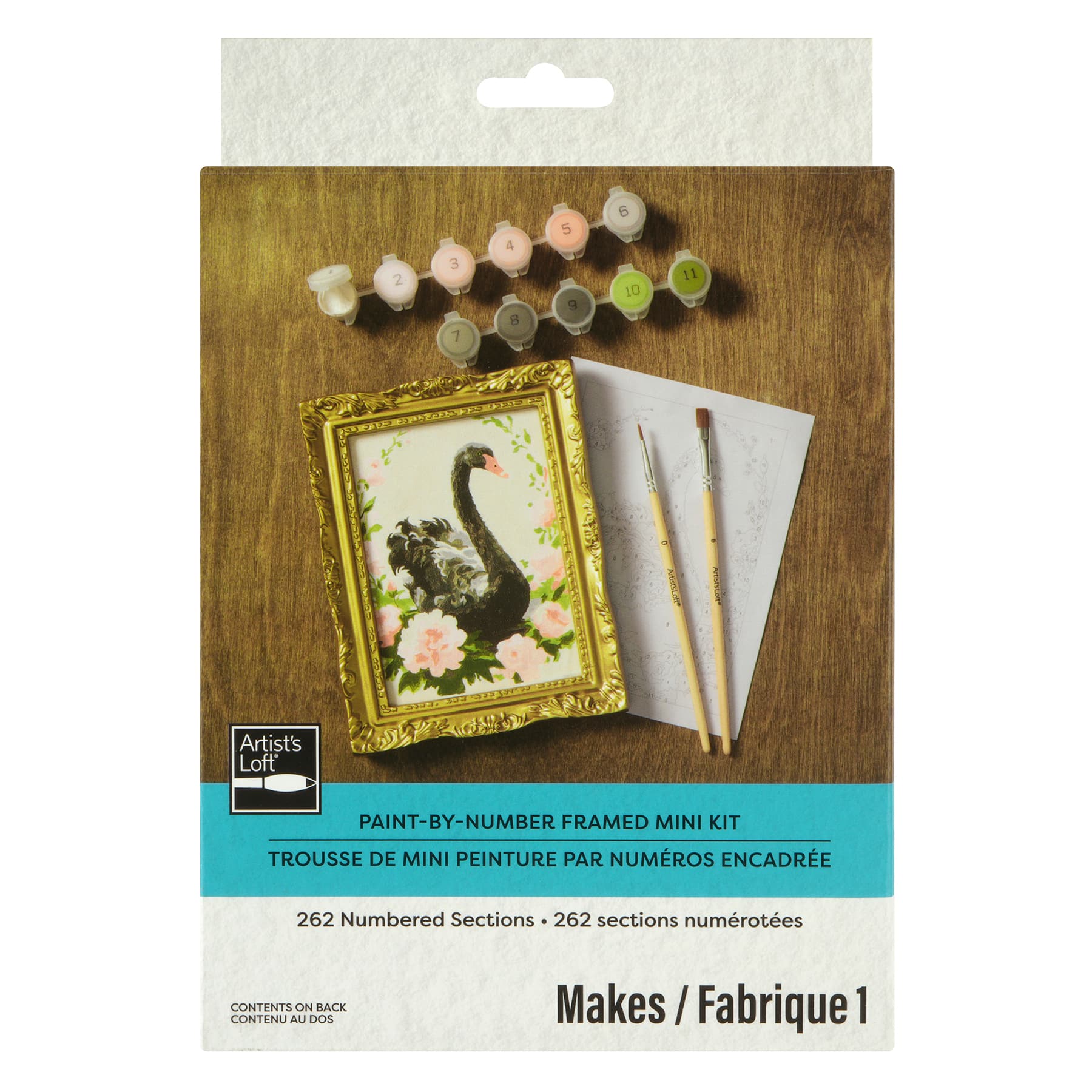 Swan Paint-by-Number Framed Mini Kit by Artist's Loft®