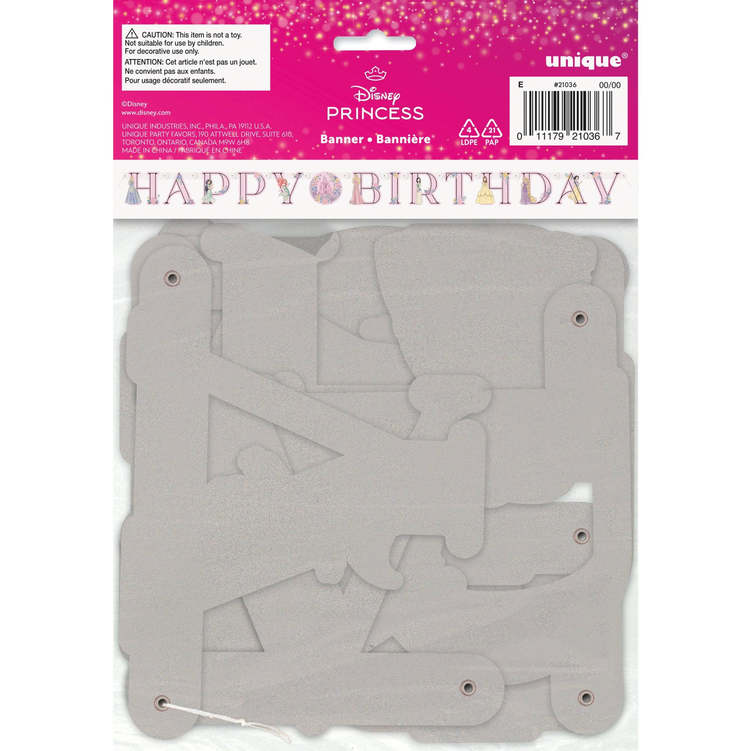 6ft. Disney® Princess Birthday Banner - Image 3