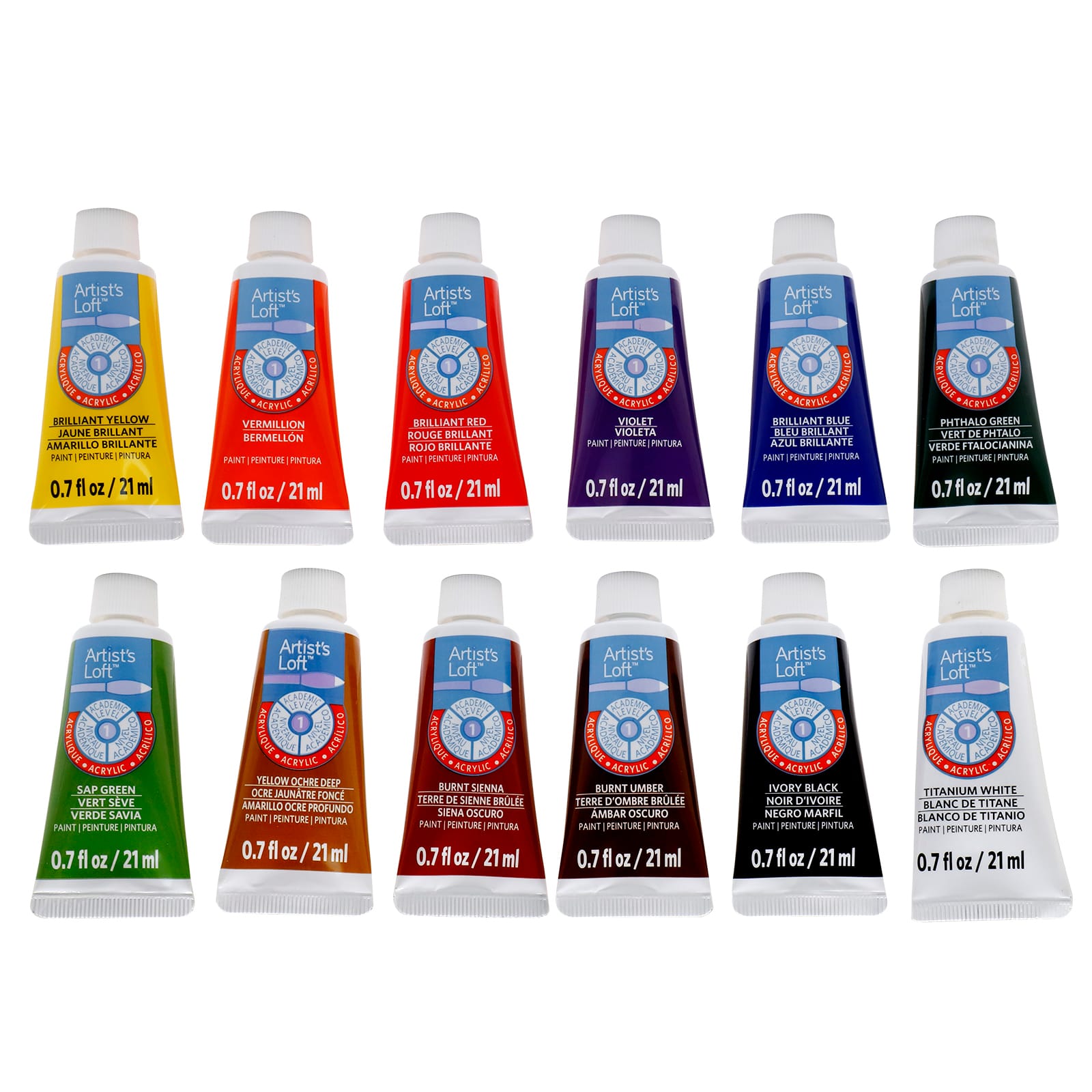 12 Color Basics Acrylic Paint Set by Artist's Loft™