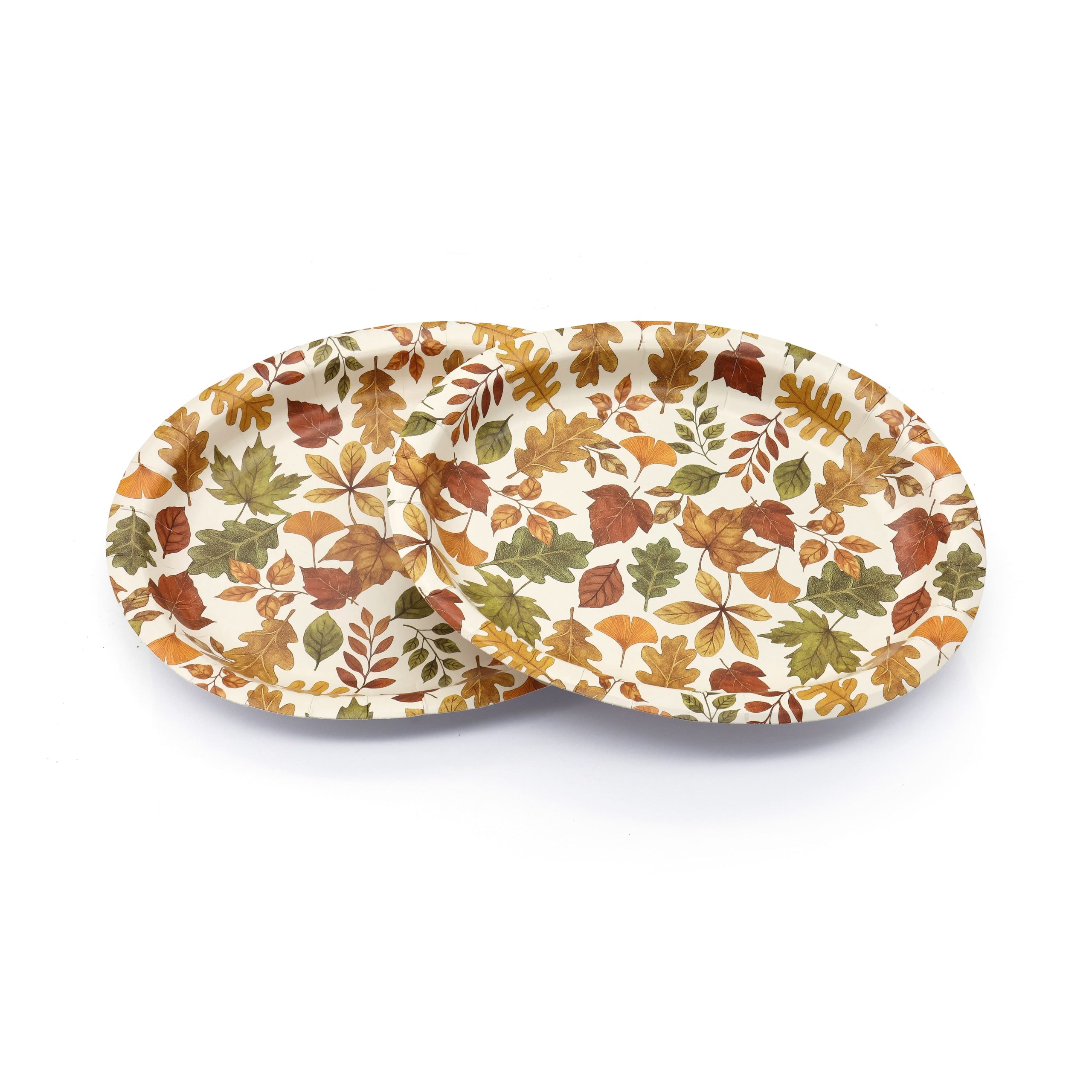 Thanksgiving Leaves Oval Paper Dinner Plates, 10ct. by Celebrate It™ - Image 2