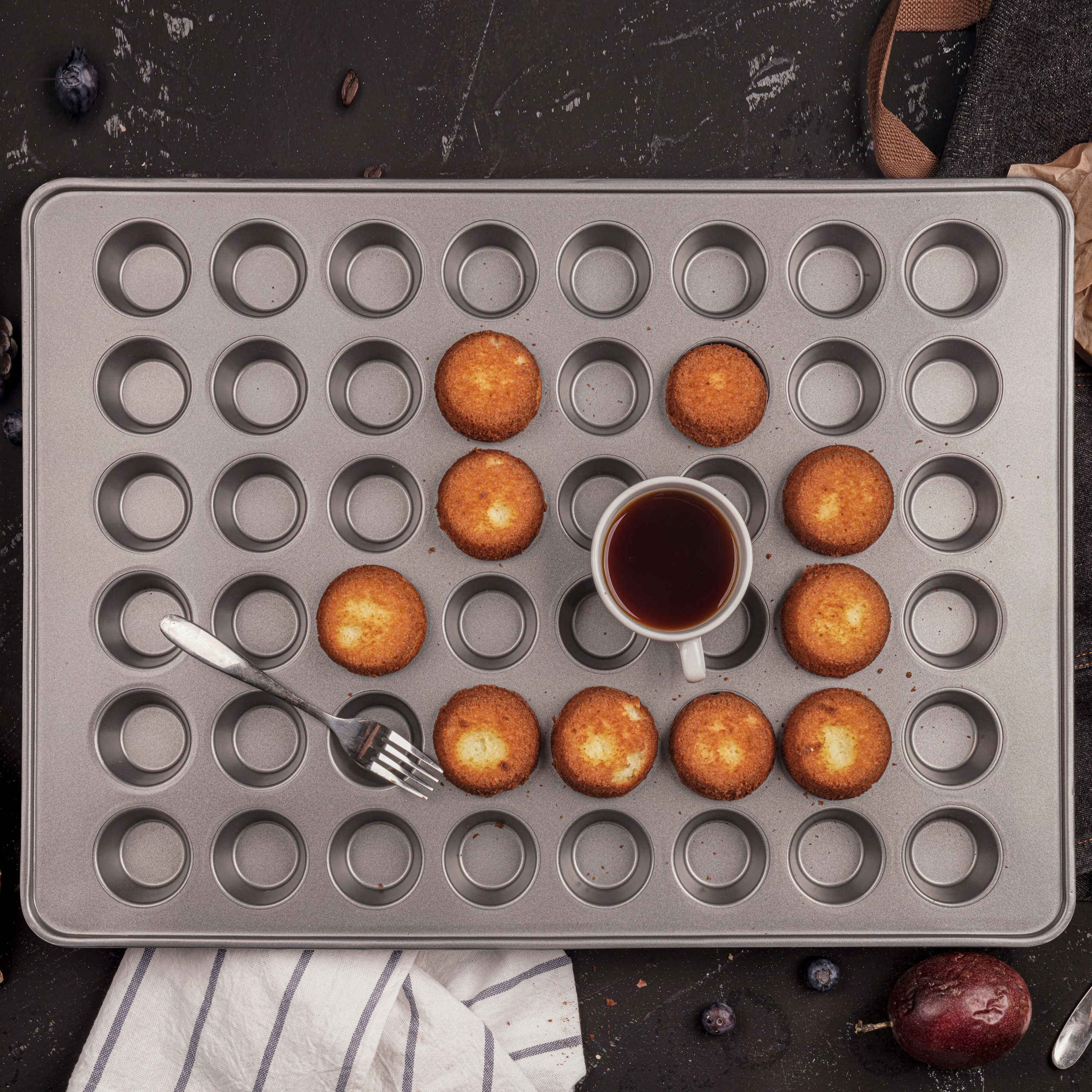 Non-Stick 48-Cavity Mini Muffin Pan by Celebrate It® - Image 3