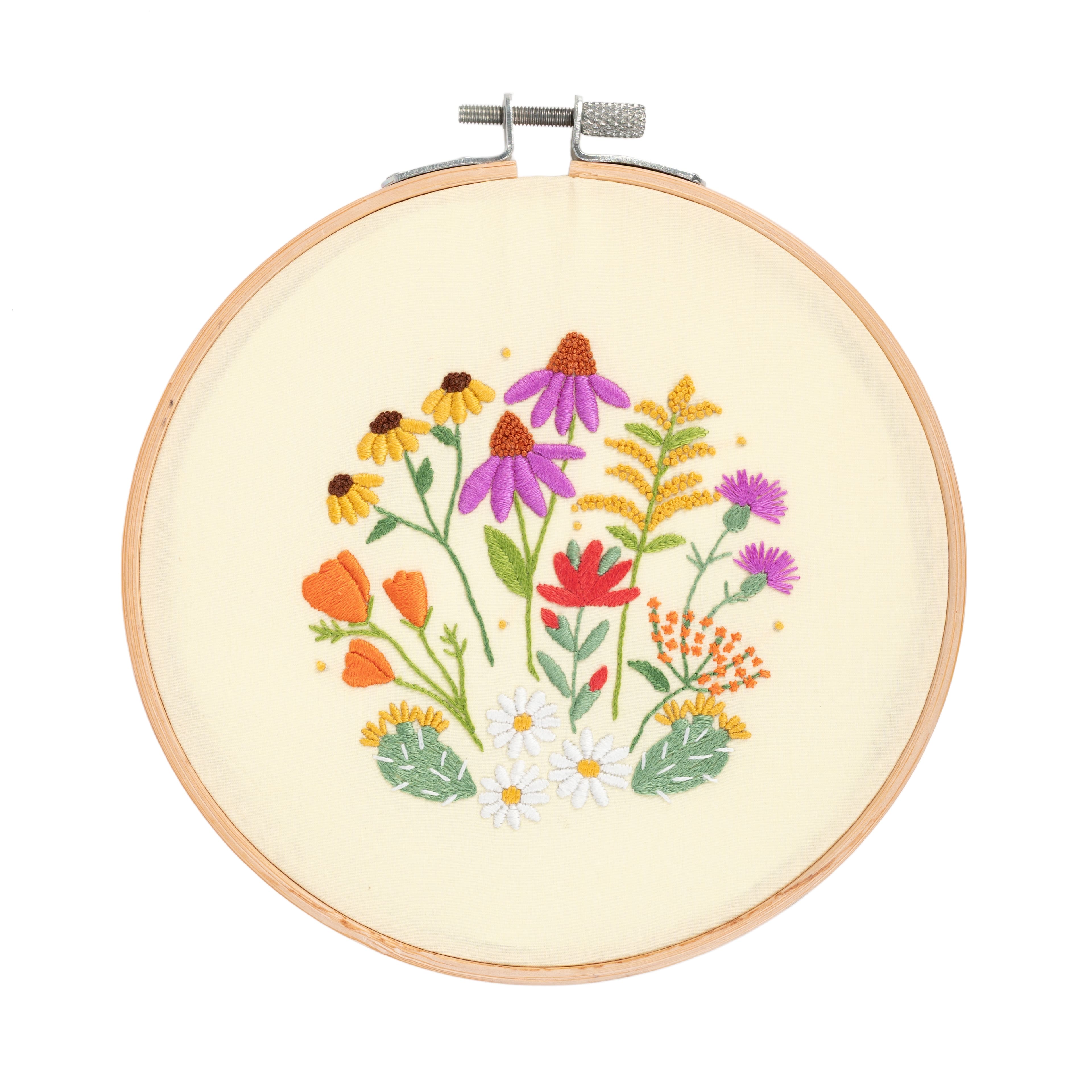 DMC® Mediterranean Garden Designer Collection Intermediate Embroidery Kit with Hoop