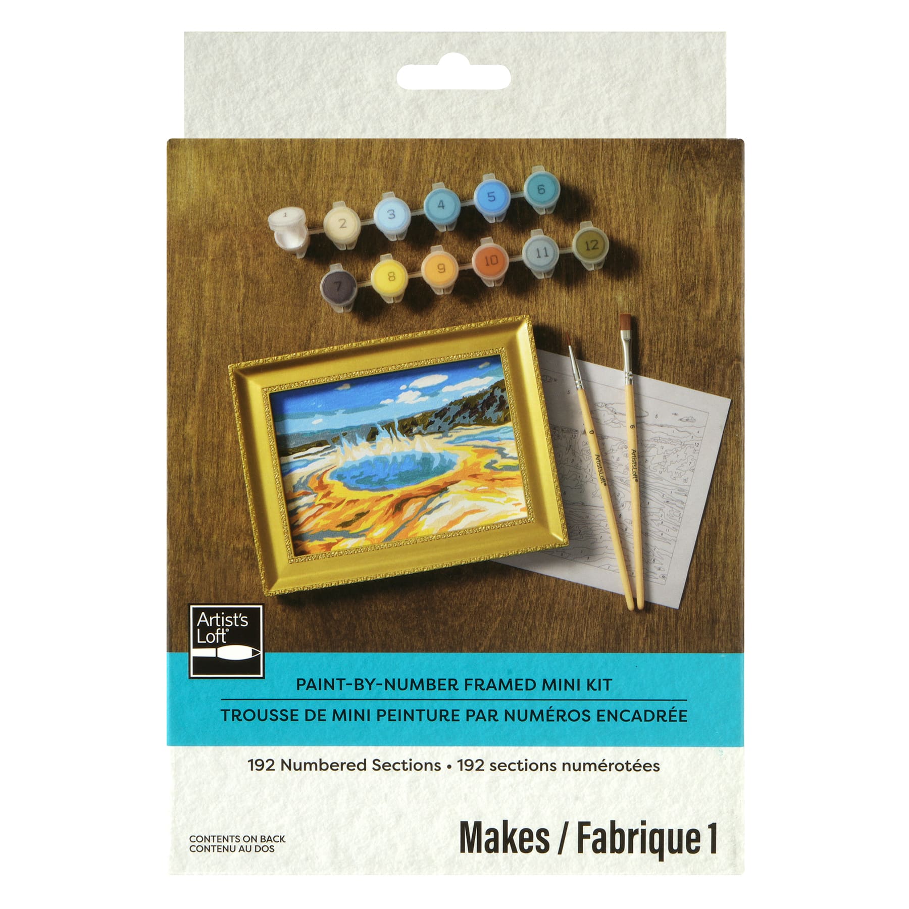 Grand Prismatic Spring Paint-by-Number Framed Mini Kit by Artist's Loft®