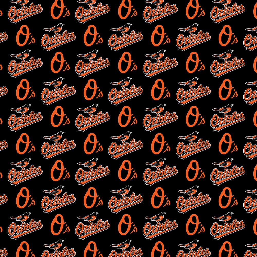 MLB Baltimore Orioles Logo Cotton Fabric