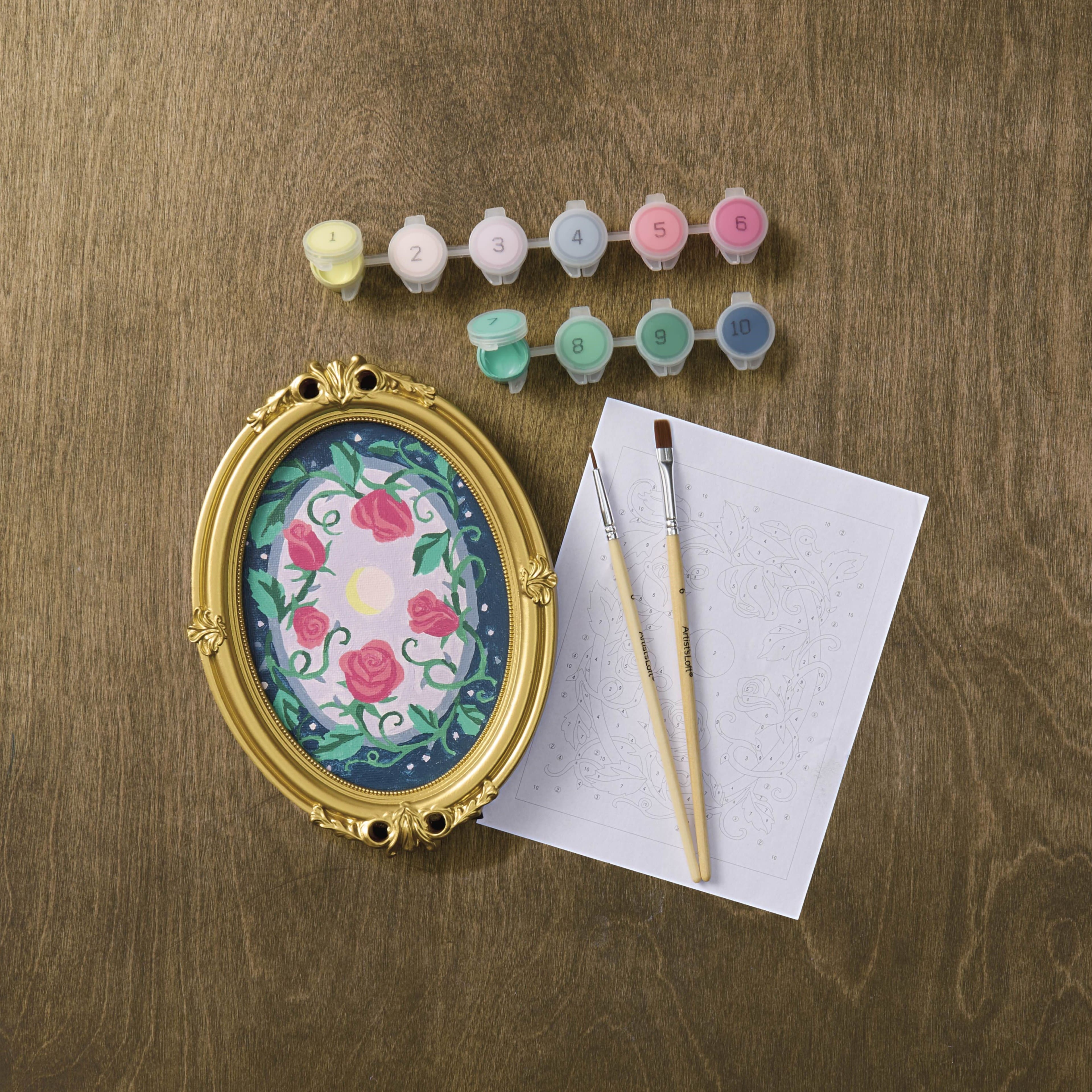 Rose & Thorns Paint-by-Number Framed Mini Kit by Artist's Loft®