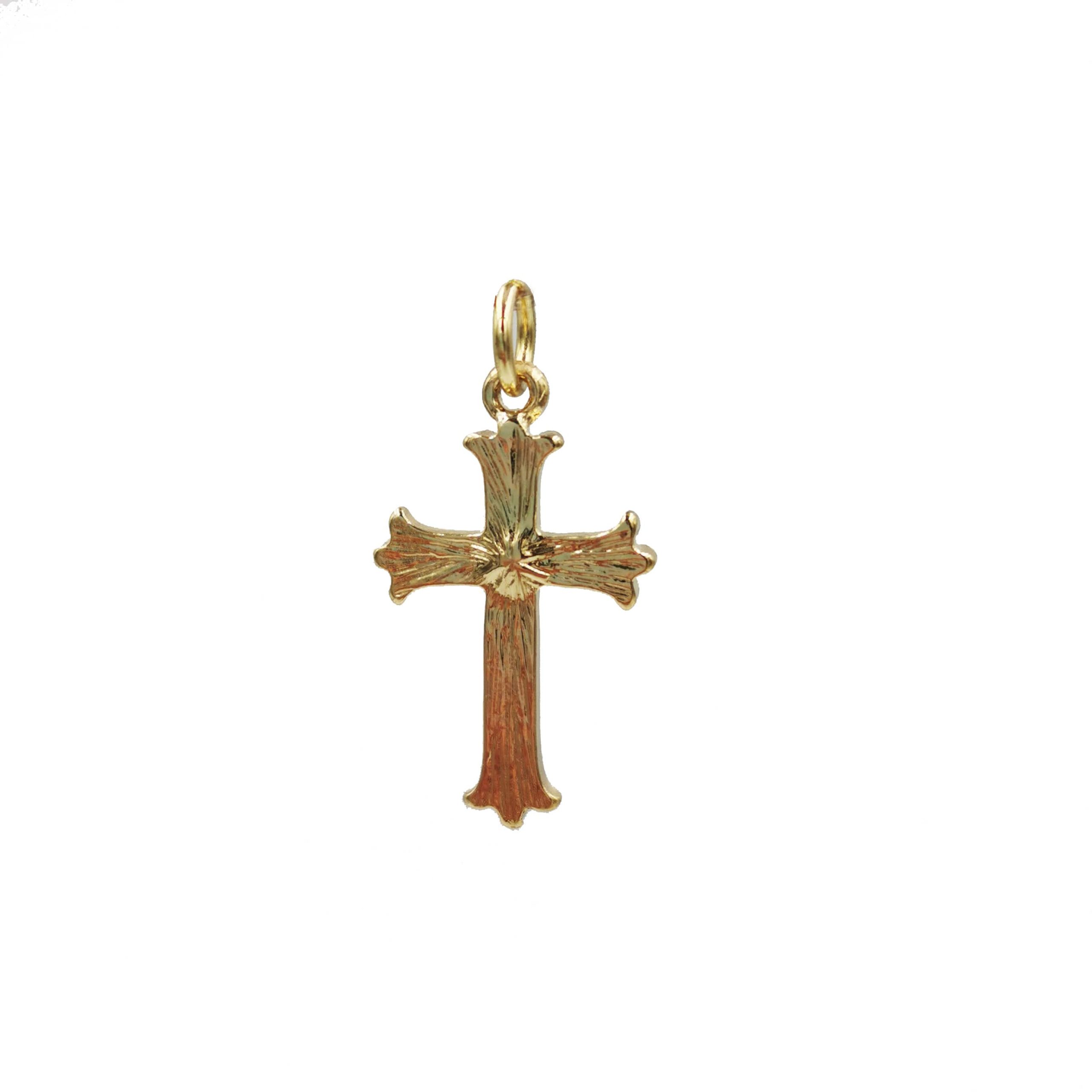 14K Gold Plated Crystal Cross Charm by Bead Landing™ - Image 4