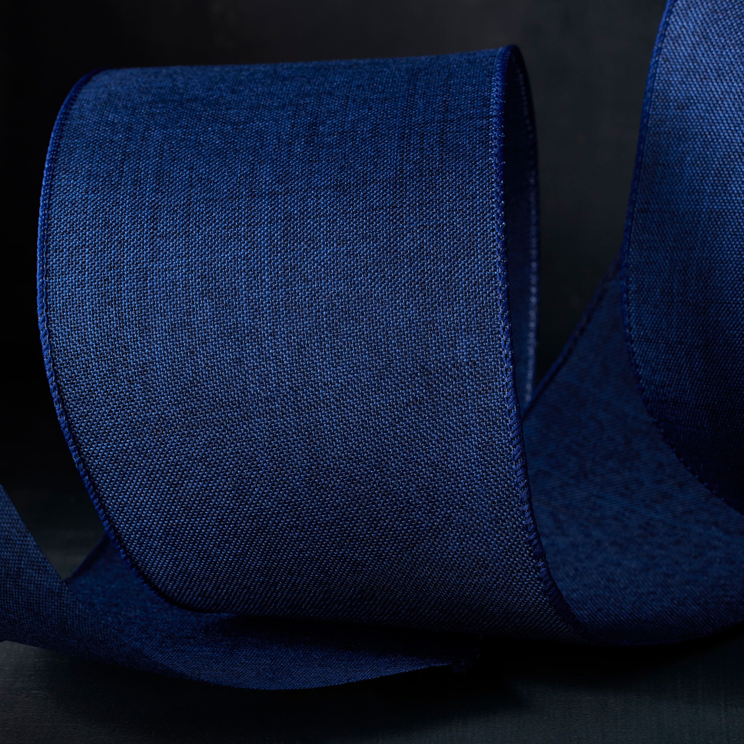 4" x 18ft. Faux Linen Wired Ribbon by Celebrate It™ Décor - Image 2