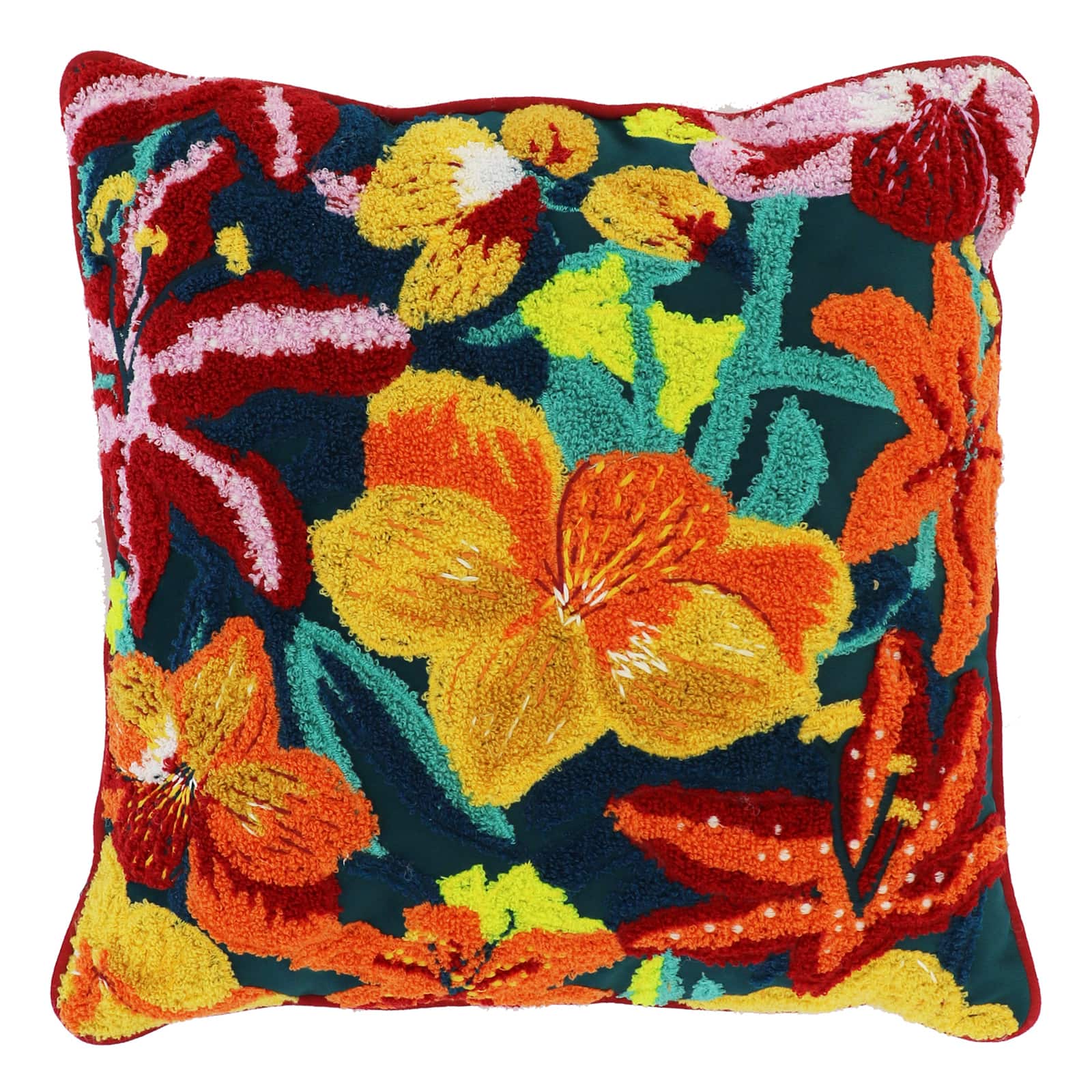 16" x 16" Tropical Flower Pillow by Ashland®