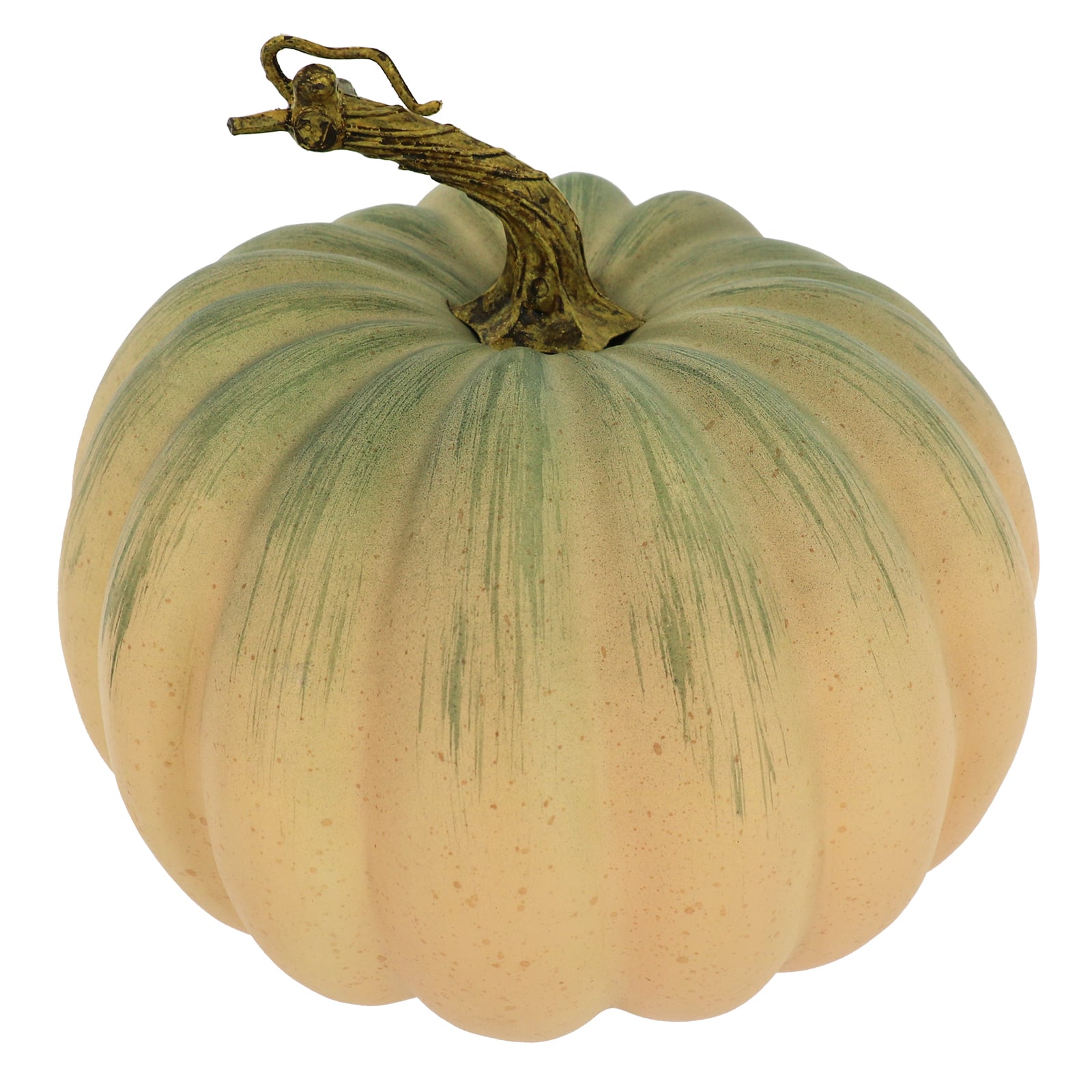 8" Peach & Green Decorative Pumpkin by Ashland®