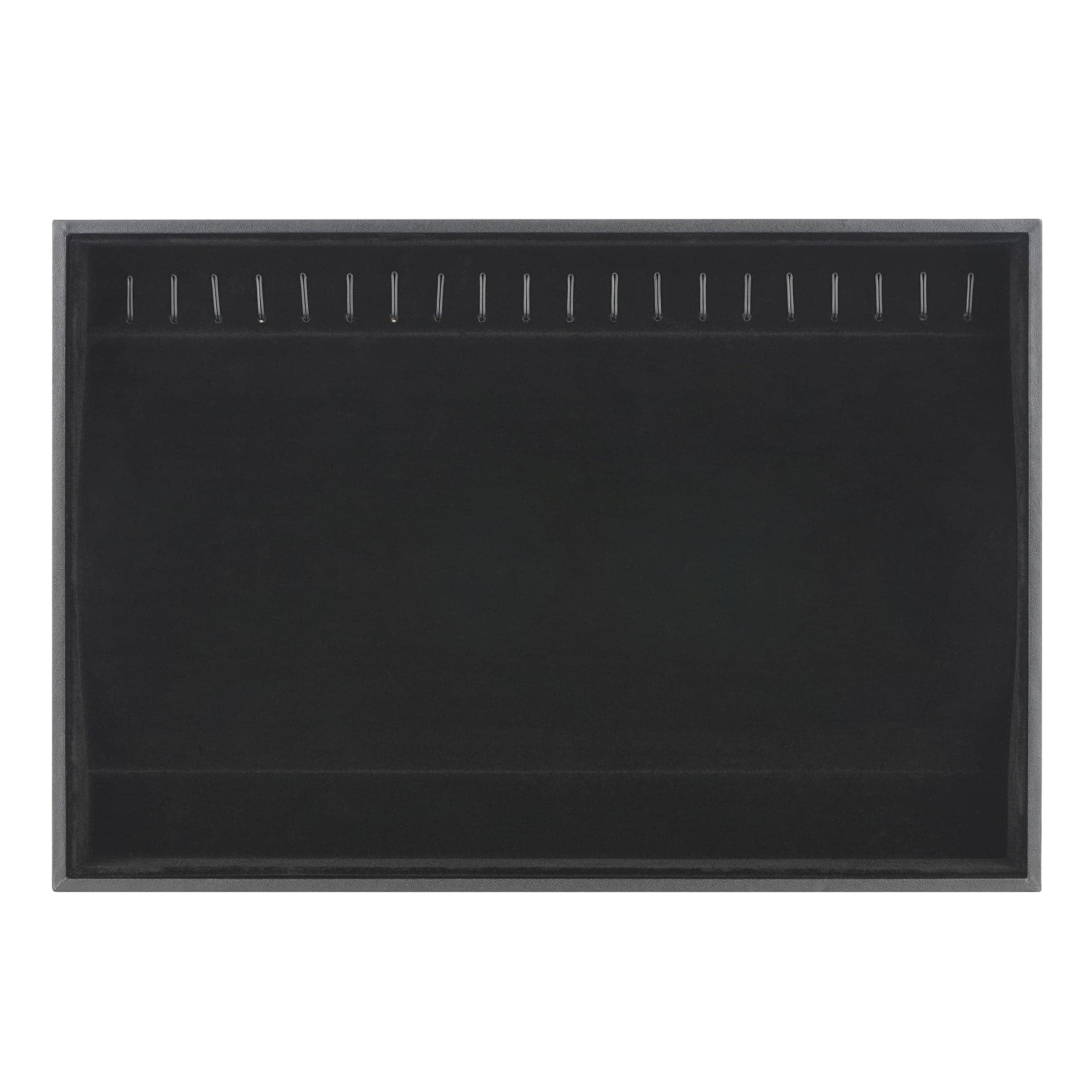 Black Velvet Jewelry Tray with Hooks by Bead Landing™
