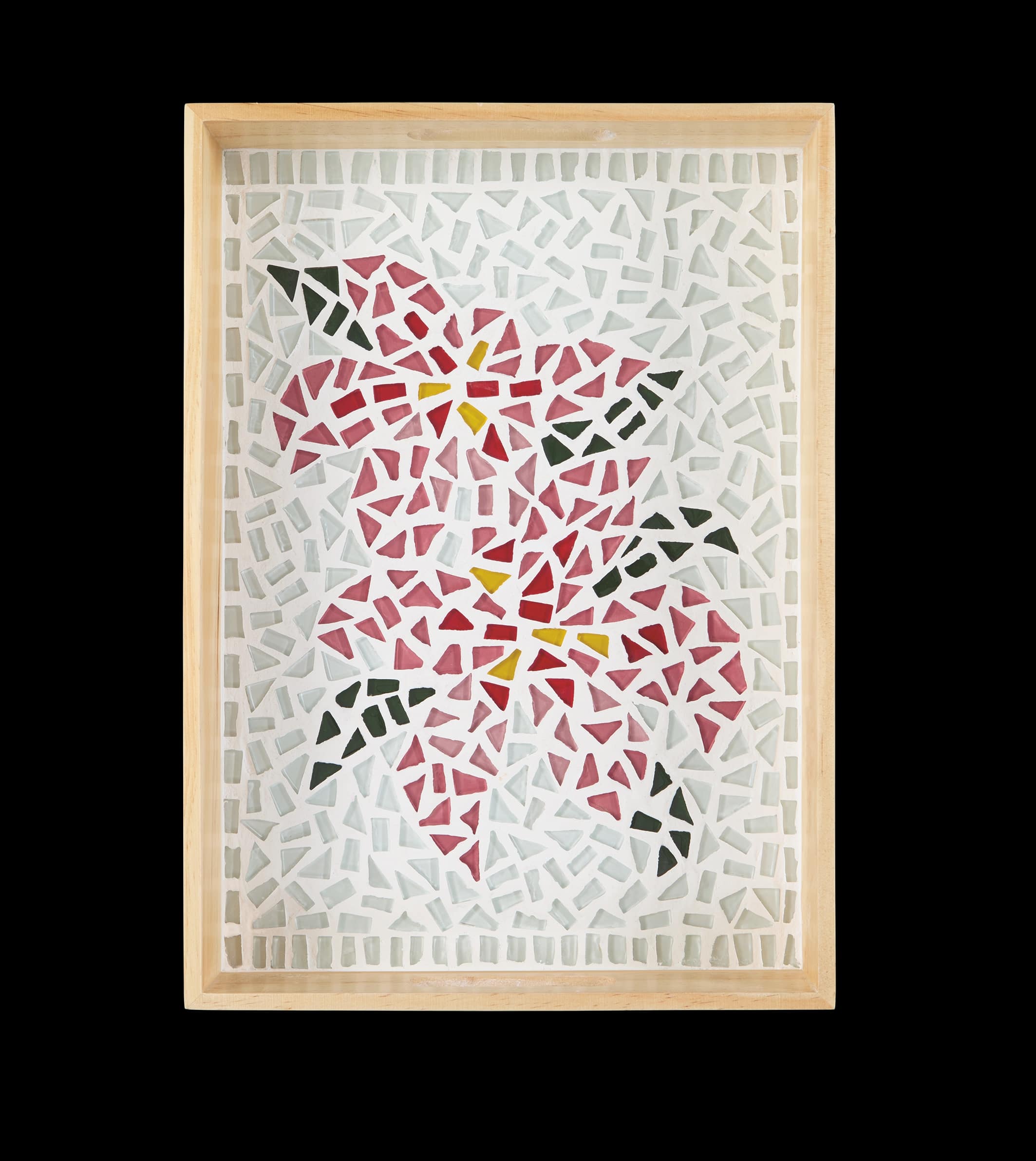 10" x 14" Pink Flowers Mosaic Tray Kit by Make Market® - Image 3