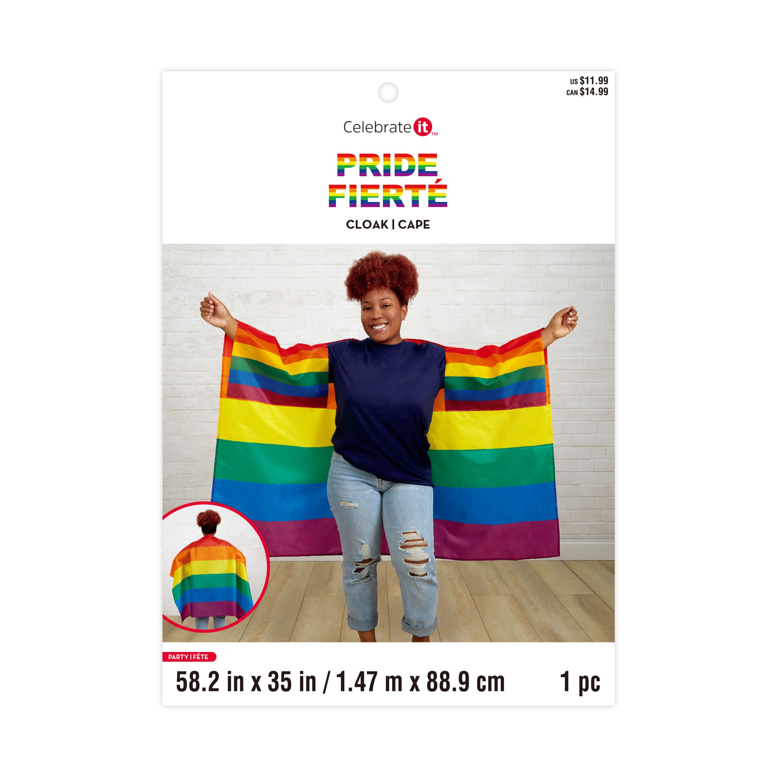 Pride Cloak by Celebrate It™ - Image 3
