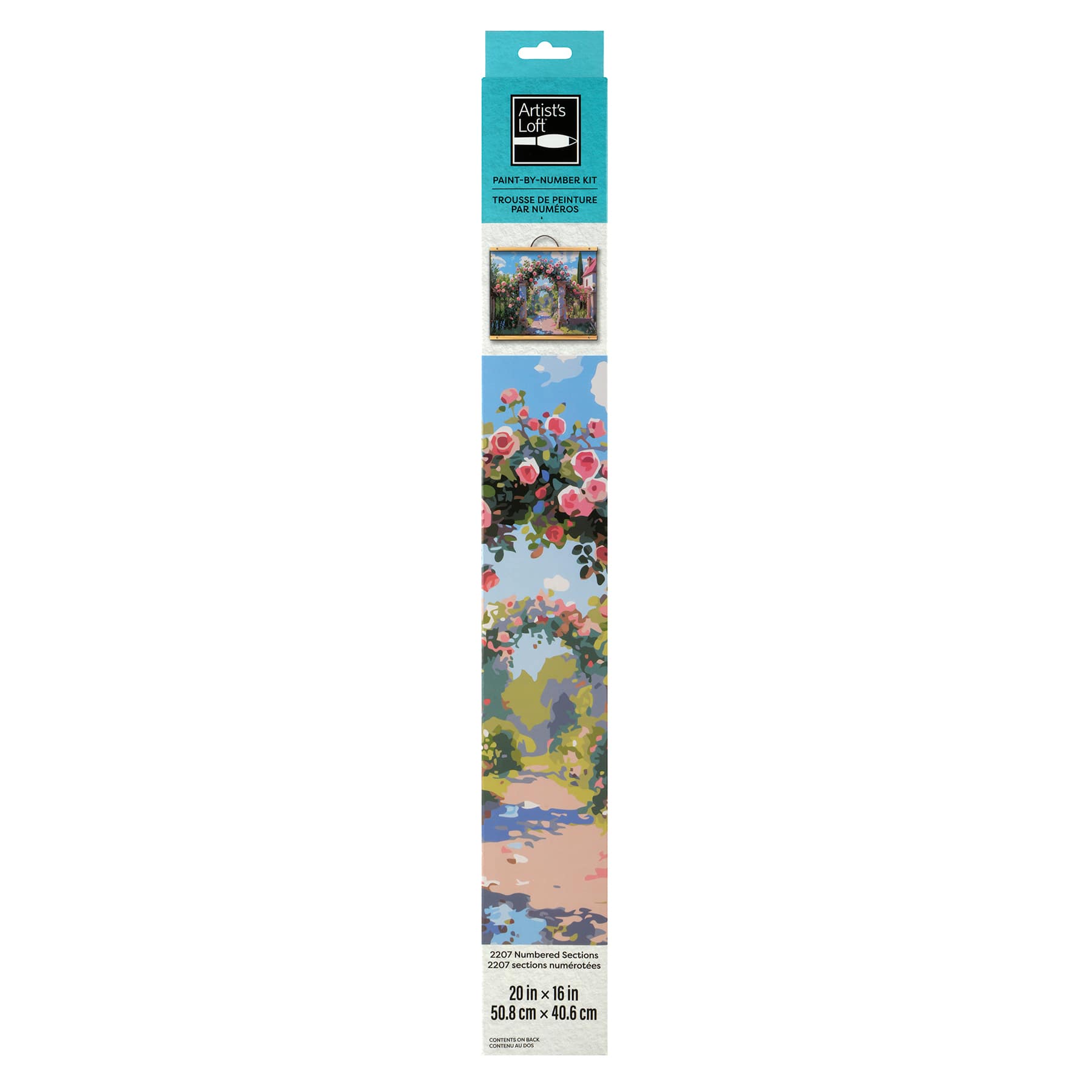 20" x 16" Floral Garden Paint-by-Number Kit by Artist's Loft®