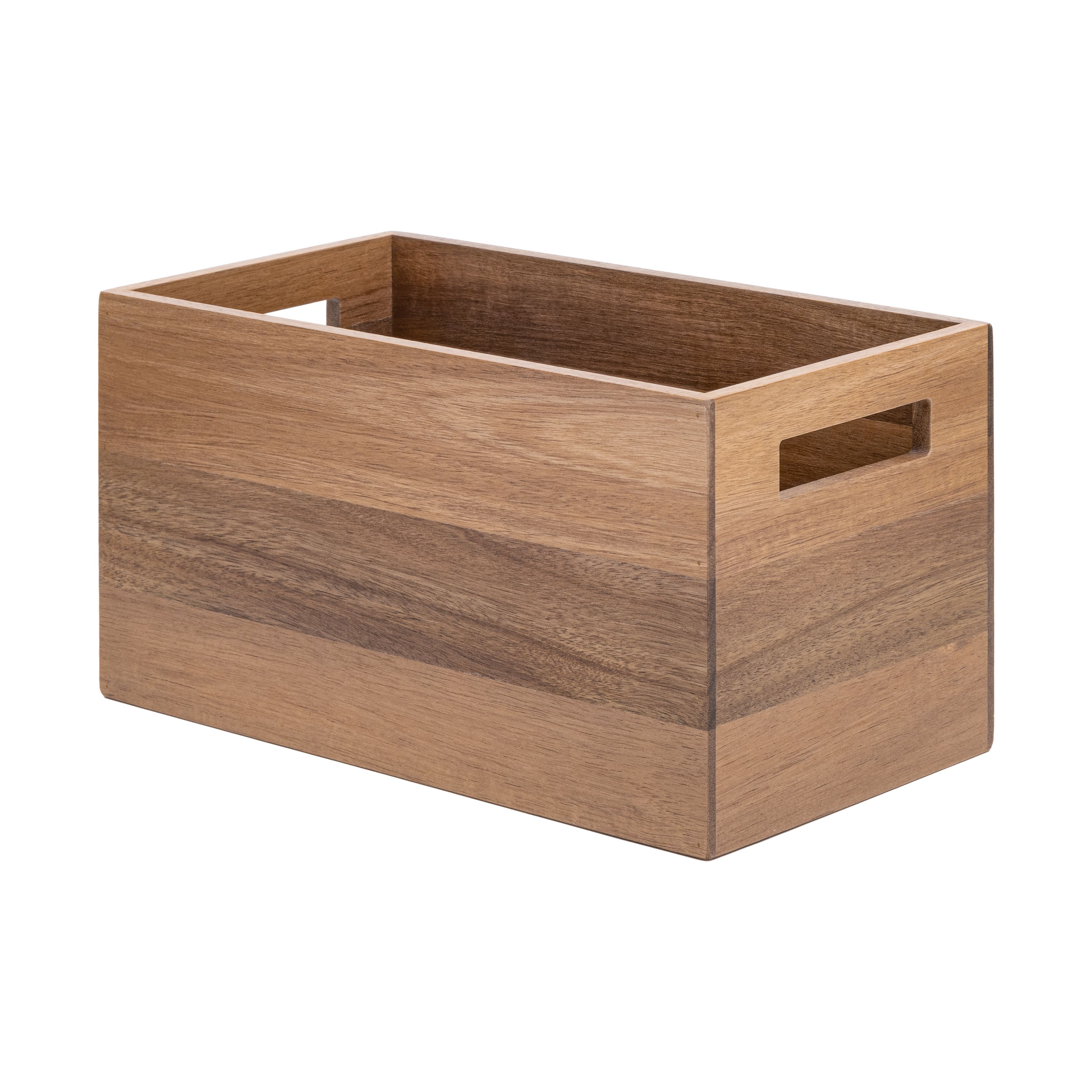 Seville Classics Small Acacia Bin