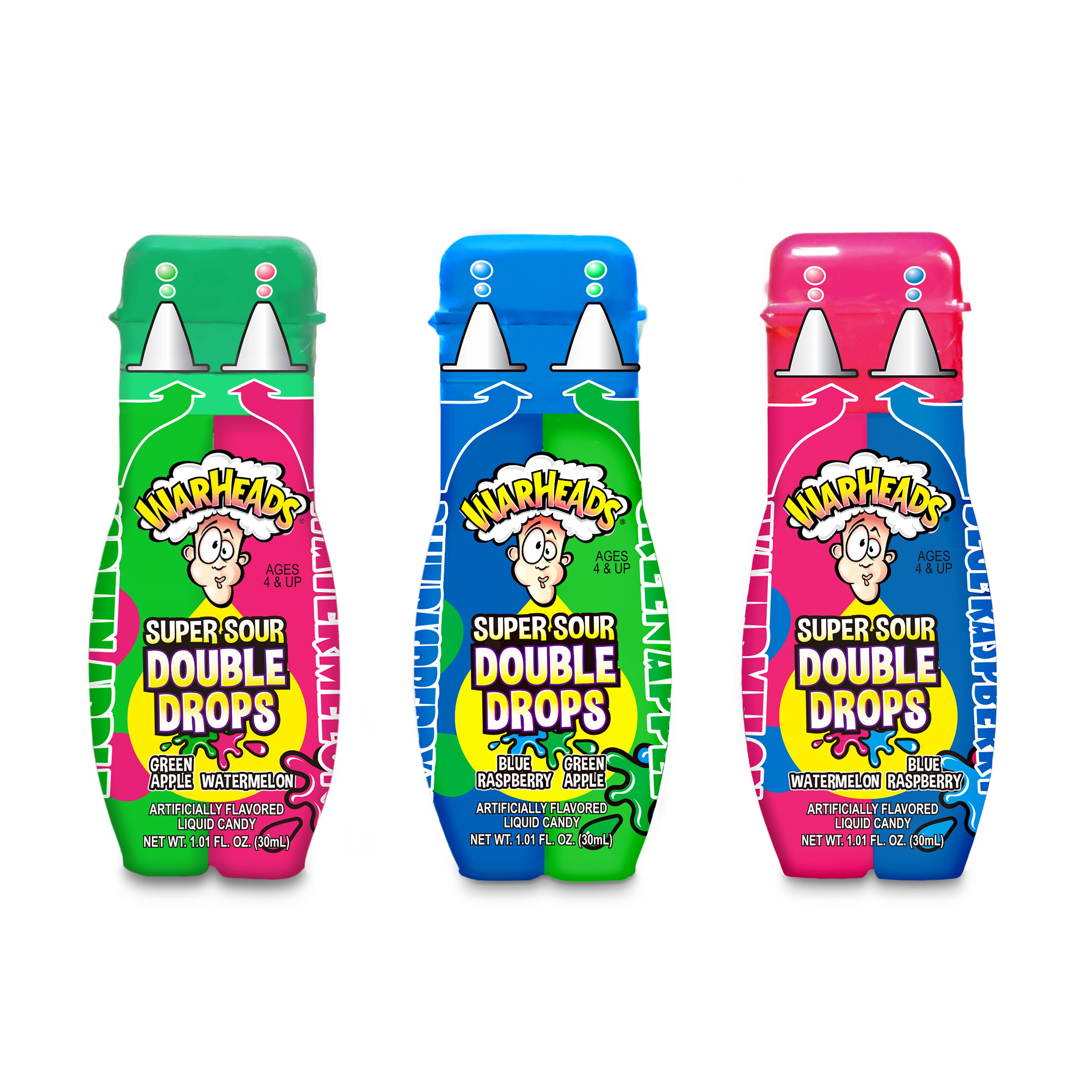 Assorted Warheads® Super Sour Double Drops
