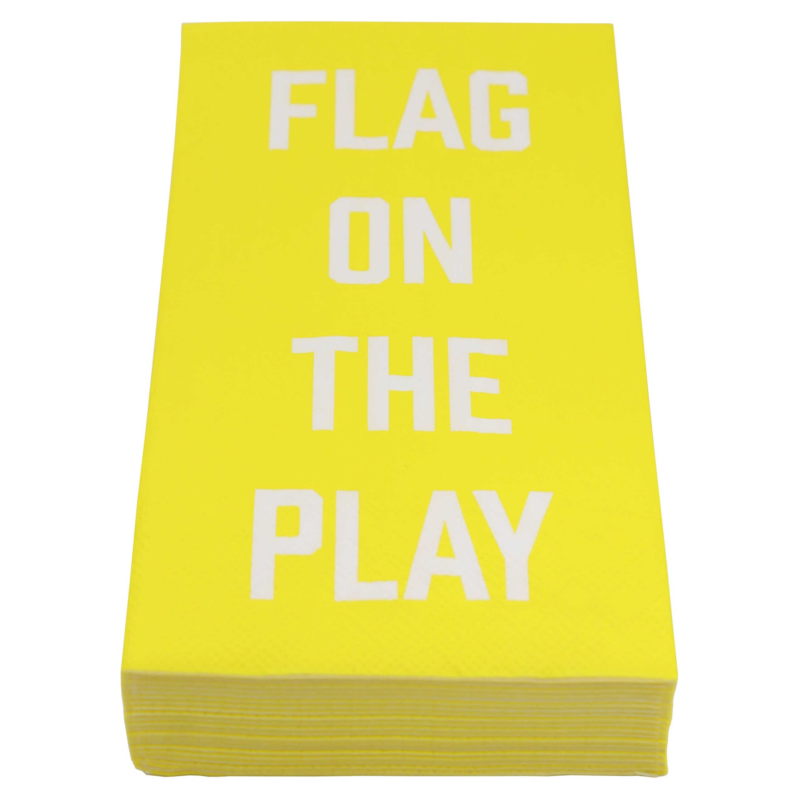 Yellow Football Flag Guest Napkins, 20ct. by Celebrate It™ - Image 2