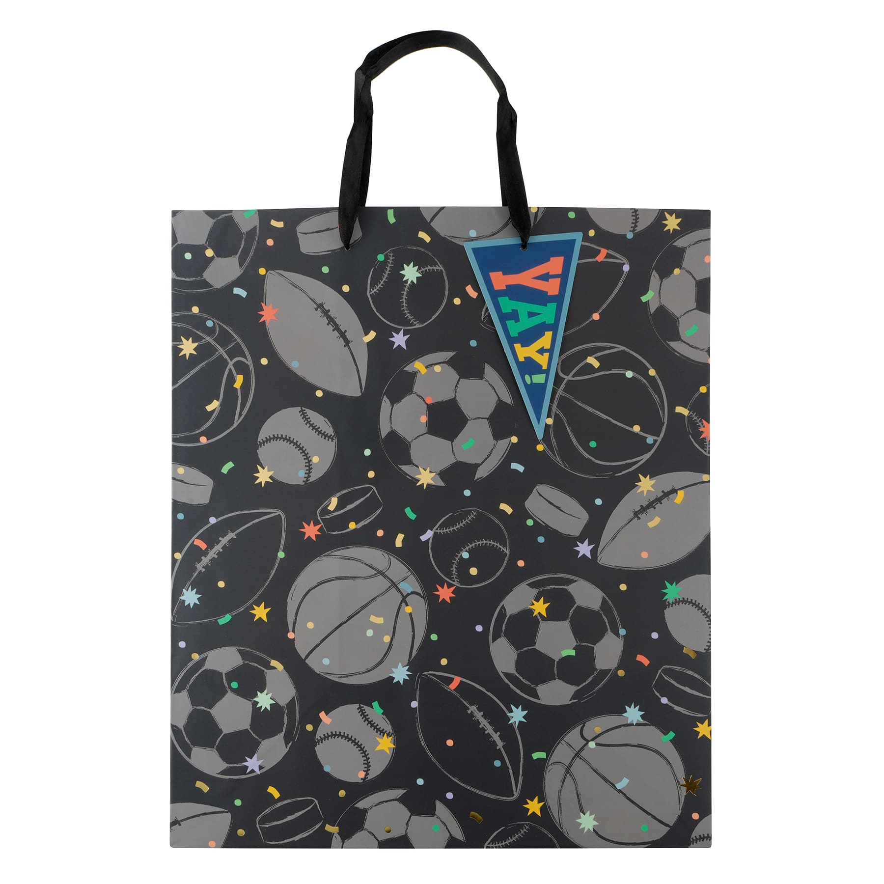 Jumbo Sports and Confetti Gift Bag by Celebrate It™