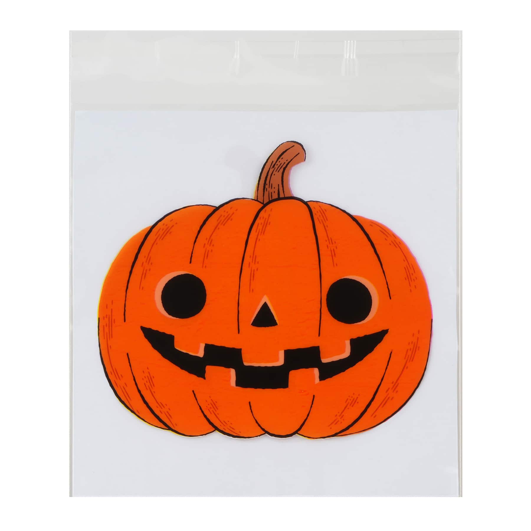 Jack-o-Lantern Self-Sealing Treat Bags, 30ct. by Makery™