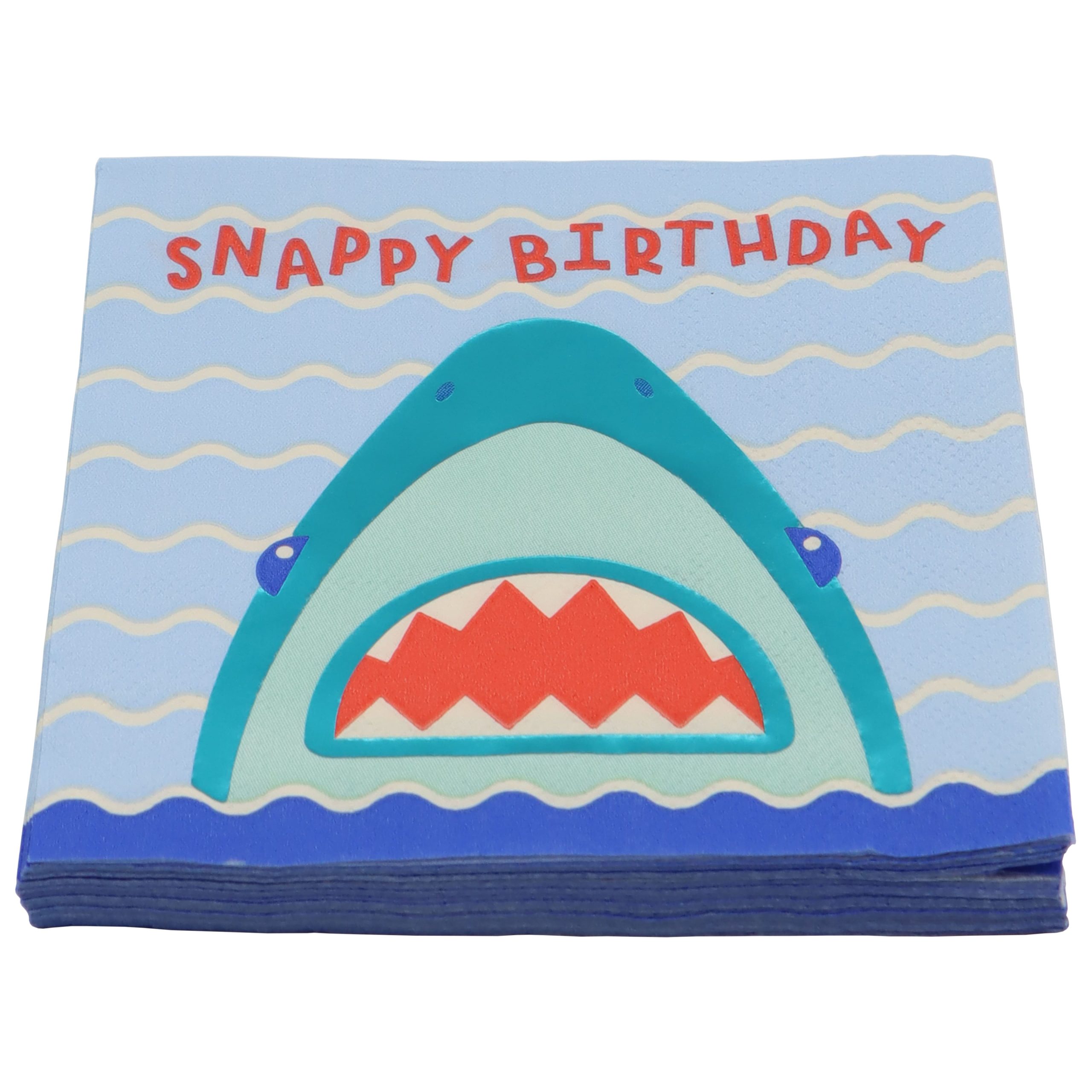 Birthday Shark Beverage Napkins, 20ct. by Celebrate It™ - Image 3