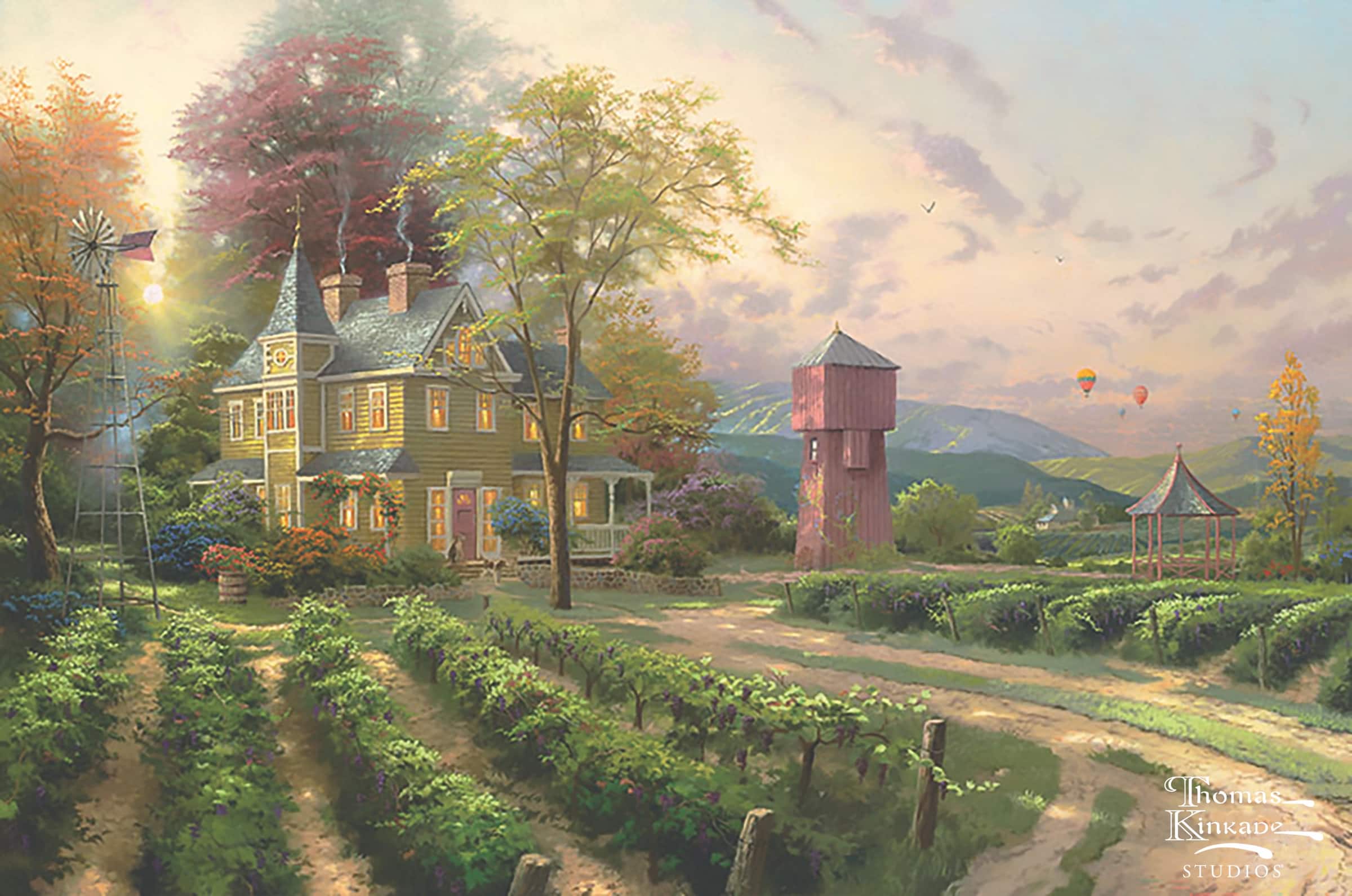 12" x 16" Thomas Kinkade Abundant Harvest Needlepoint Canvas by Loops & Threads®