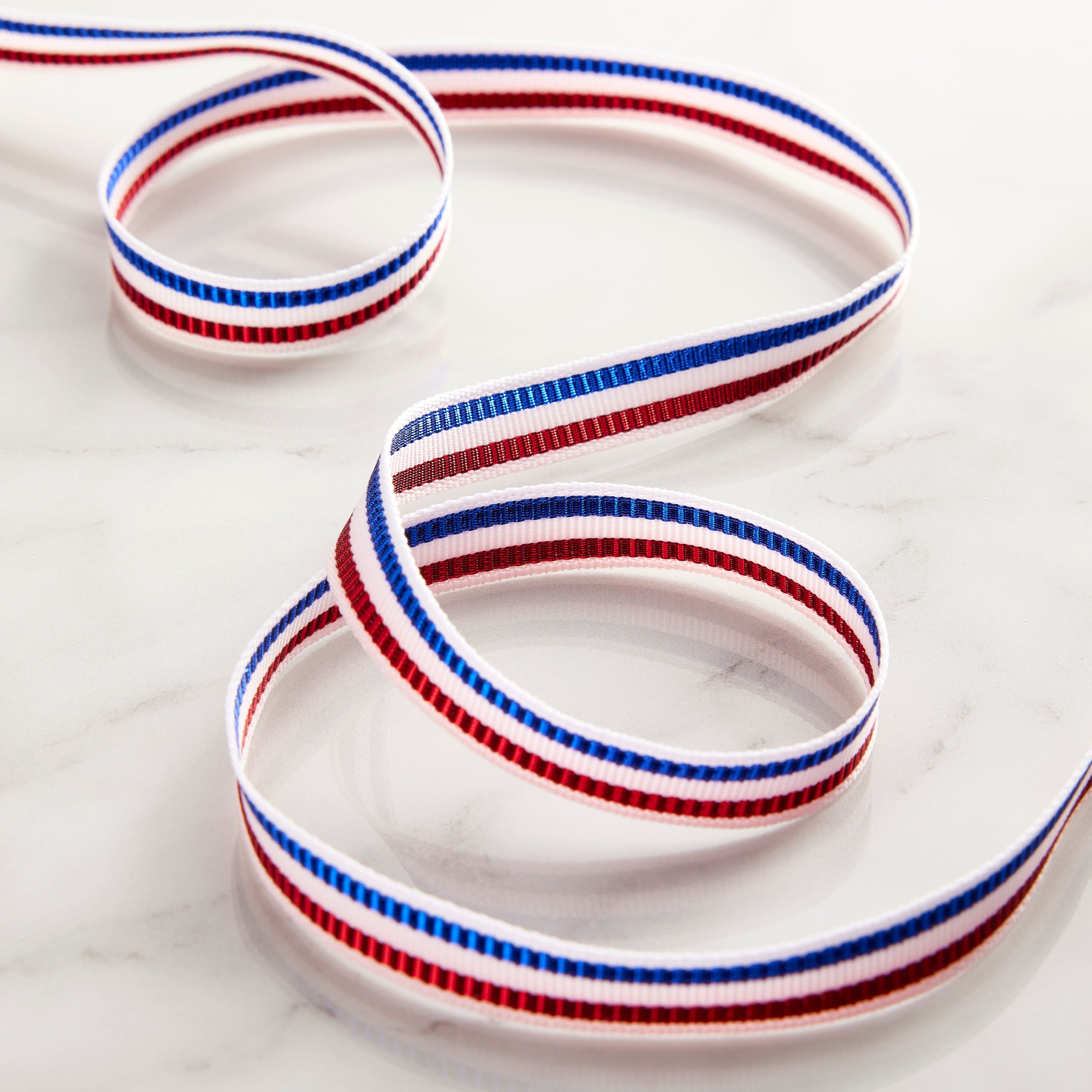 3/8" x 7yd. Metallic Stripes Ribbon by Celebrate It® - Image 2