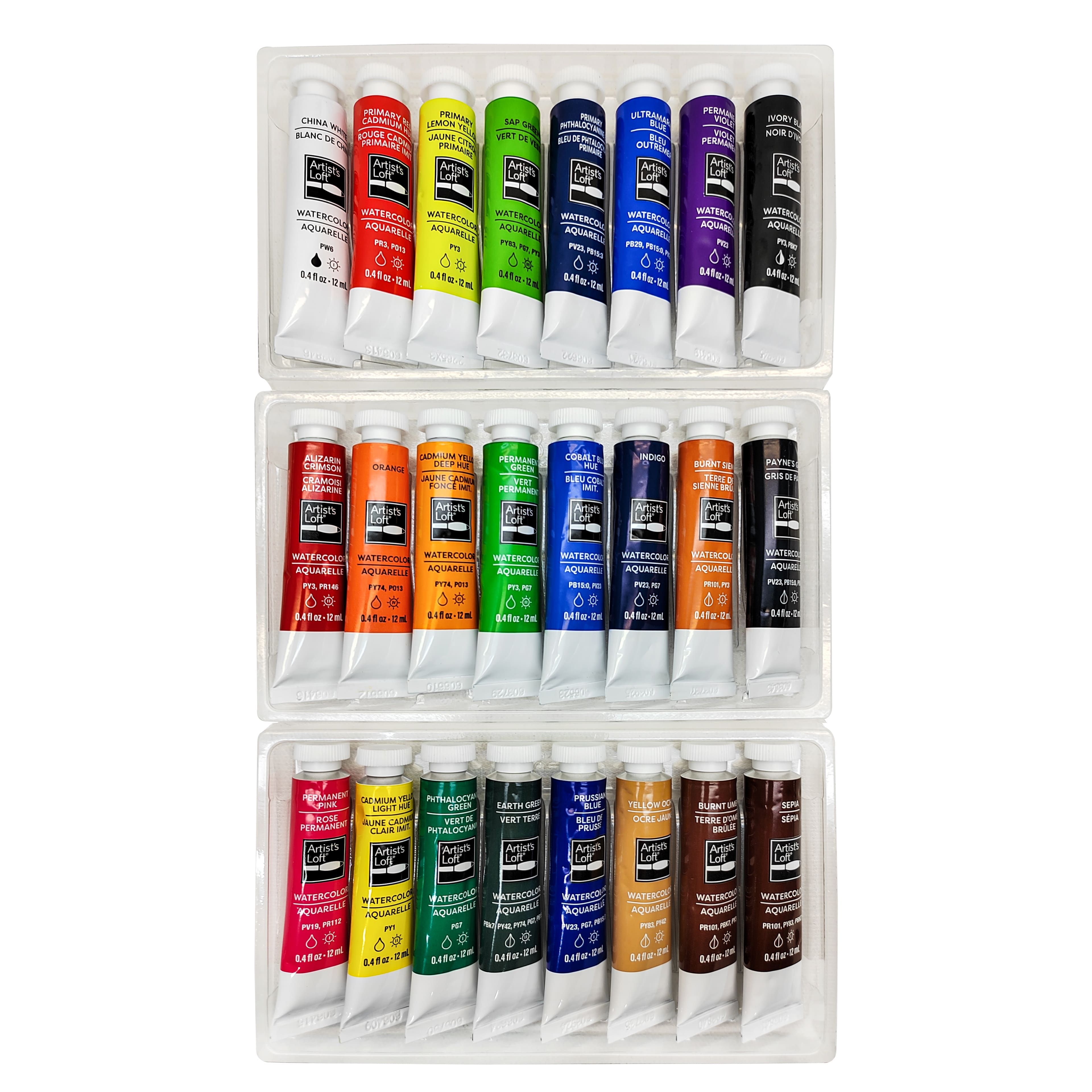 24 Color Watercolor Paint Set by Artist's Loft™