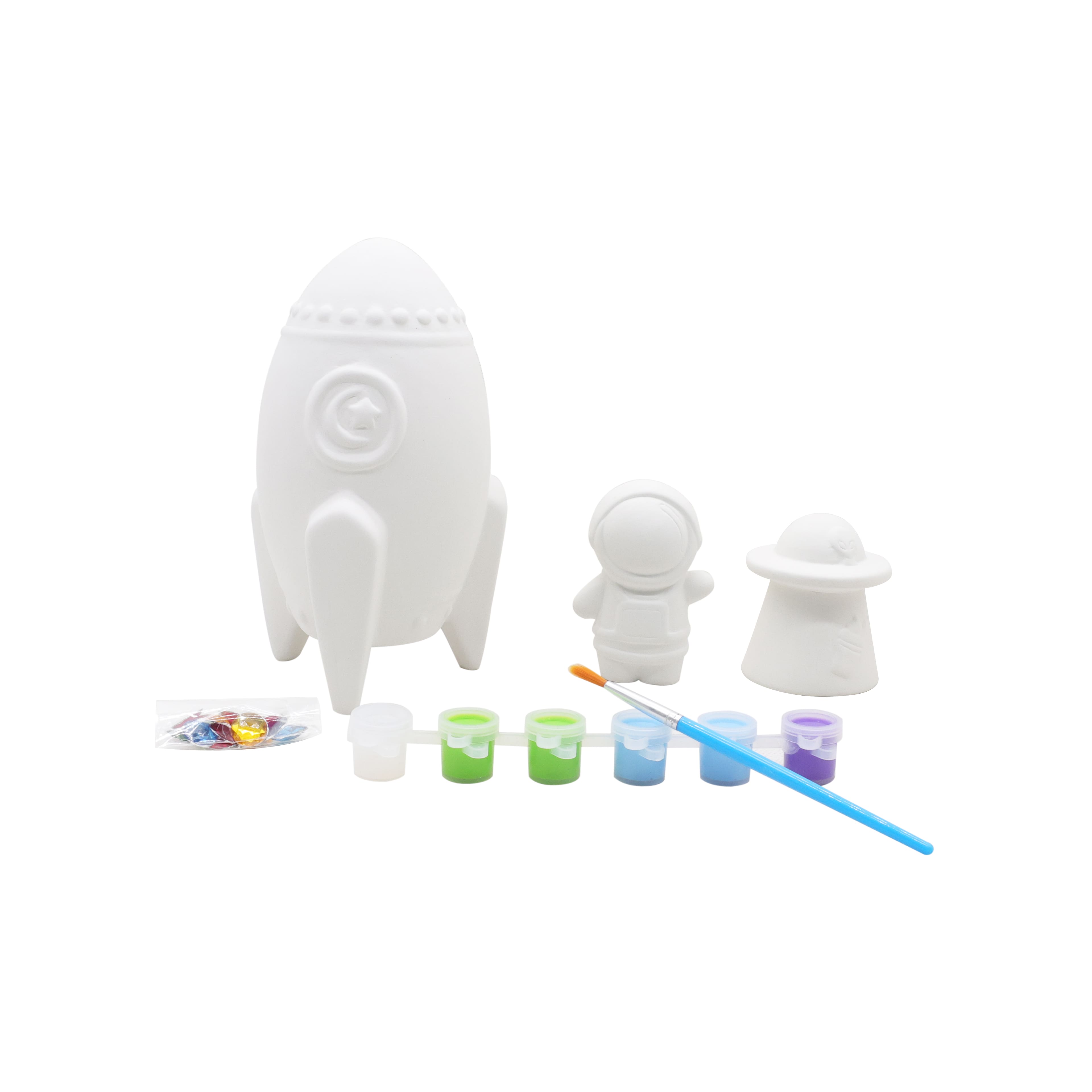 3D Ceramic Rocket Playset Painting Kit by Creatology™