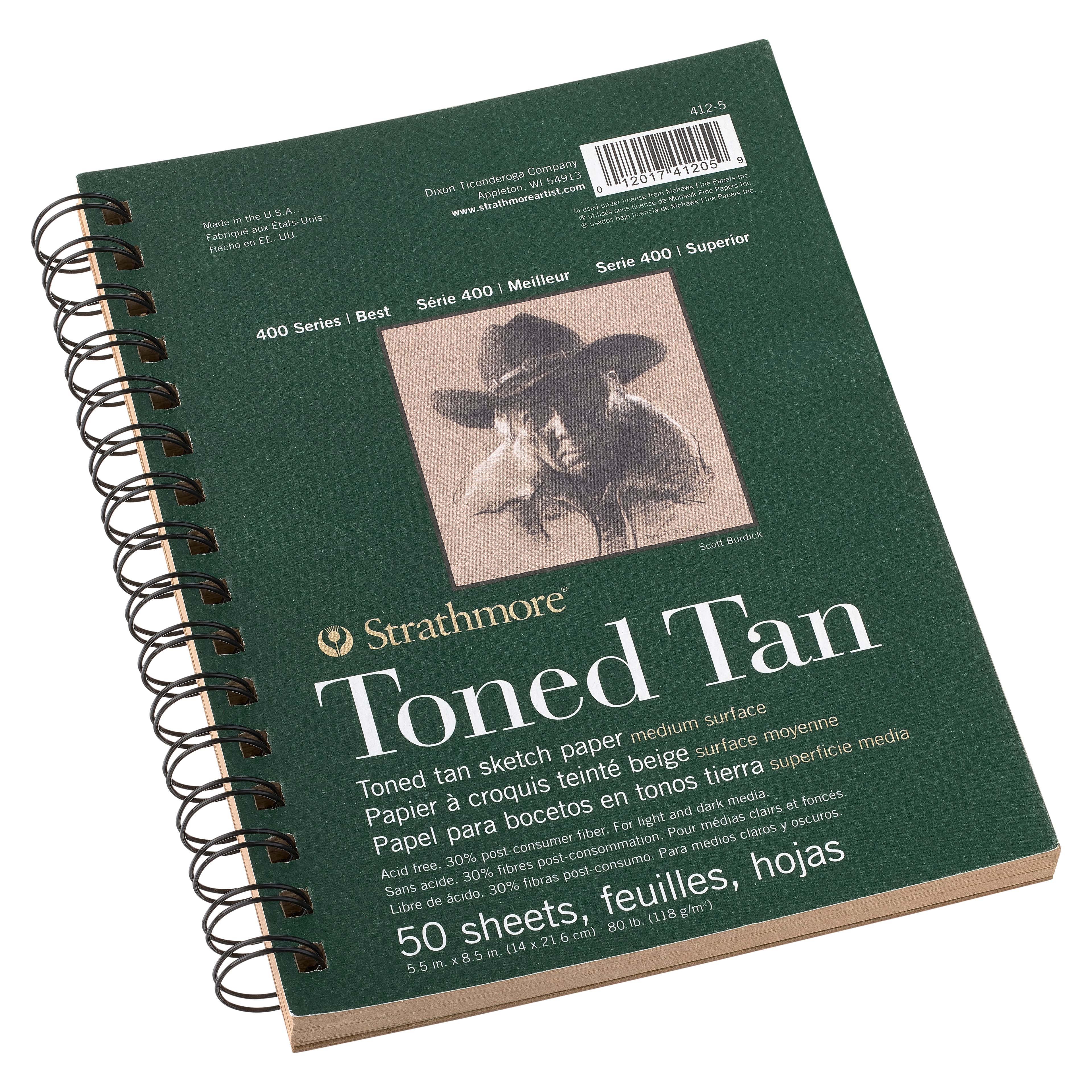 Strathmore® 400 Series Recycled Toned Tan Sketch Paper Pad