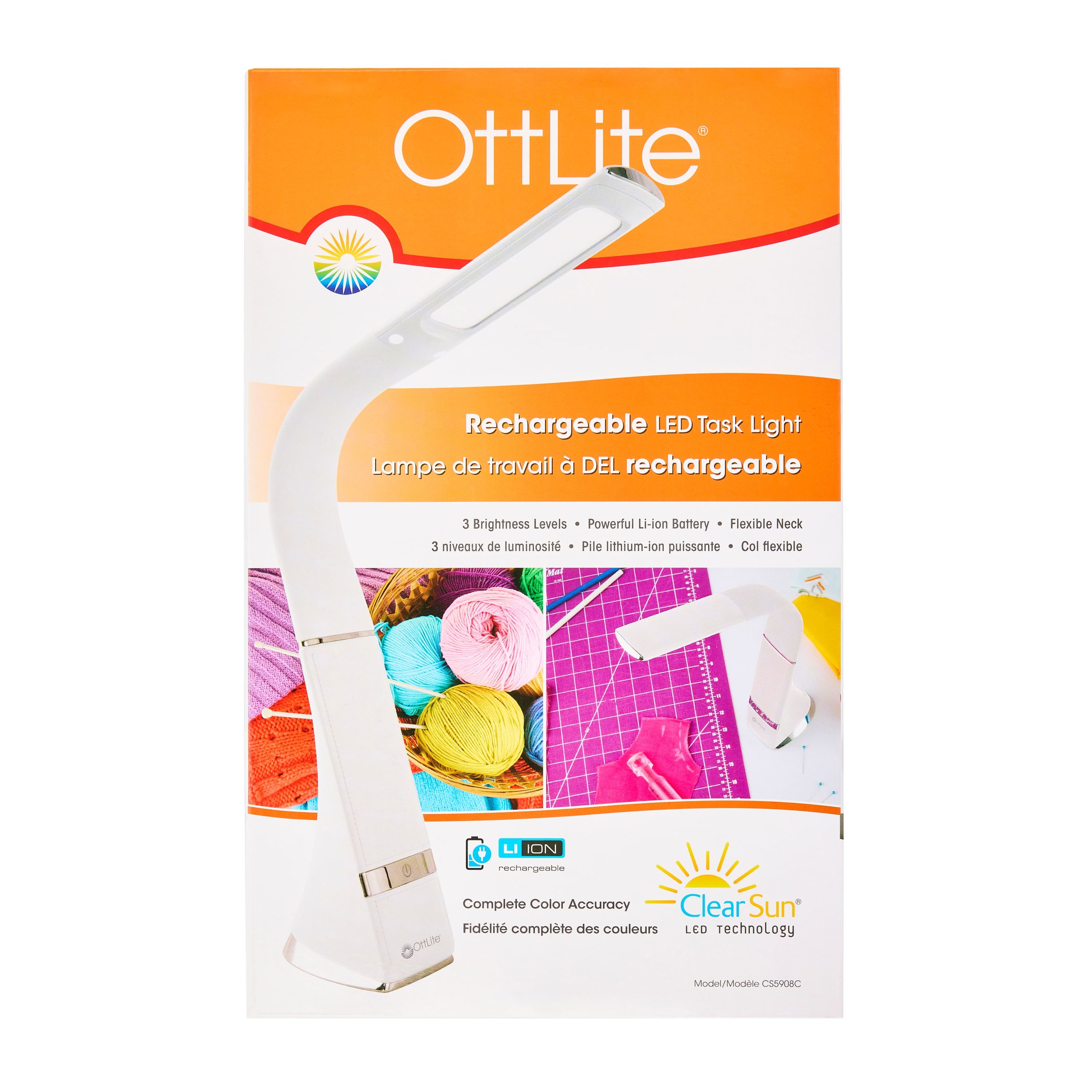 Ottlite Craft Anywhere Rechargeable LED Task Lamp - Image 3