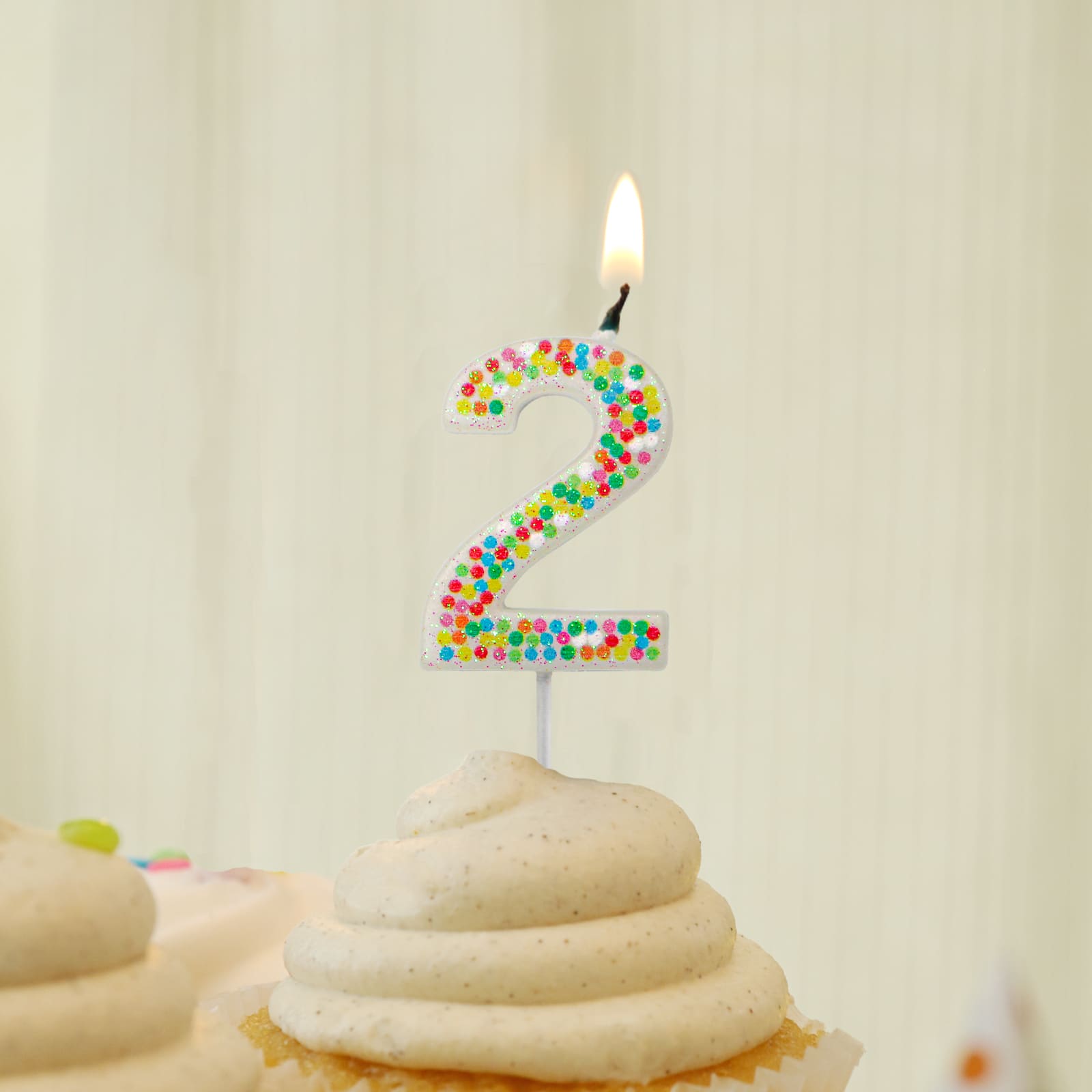 Confetti Number Birthday Candle by Celebrate It™ - Image 3