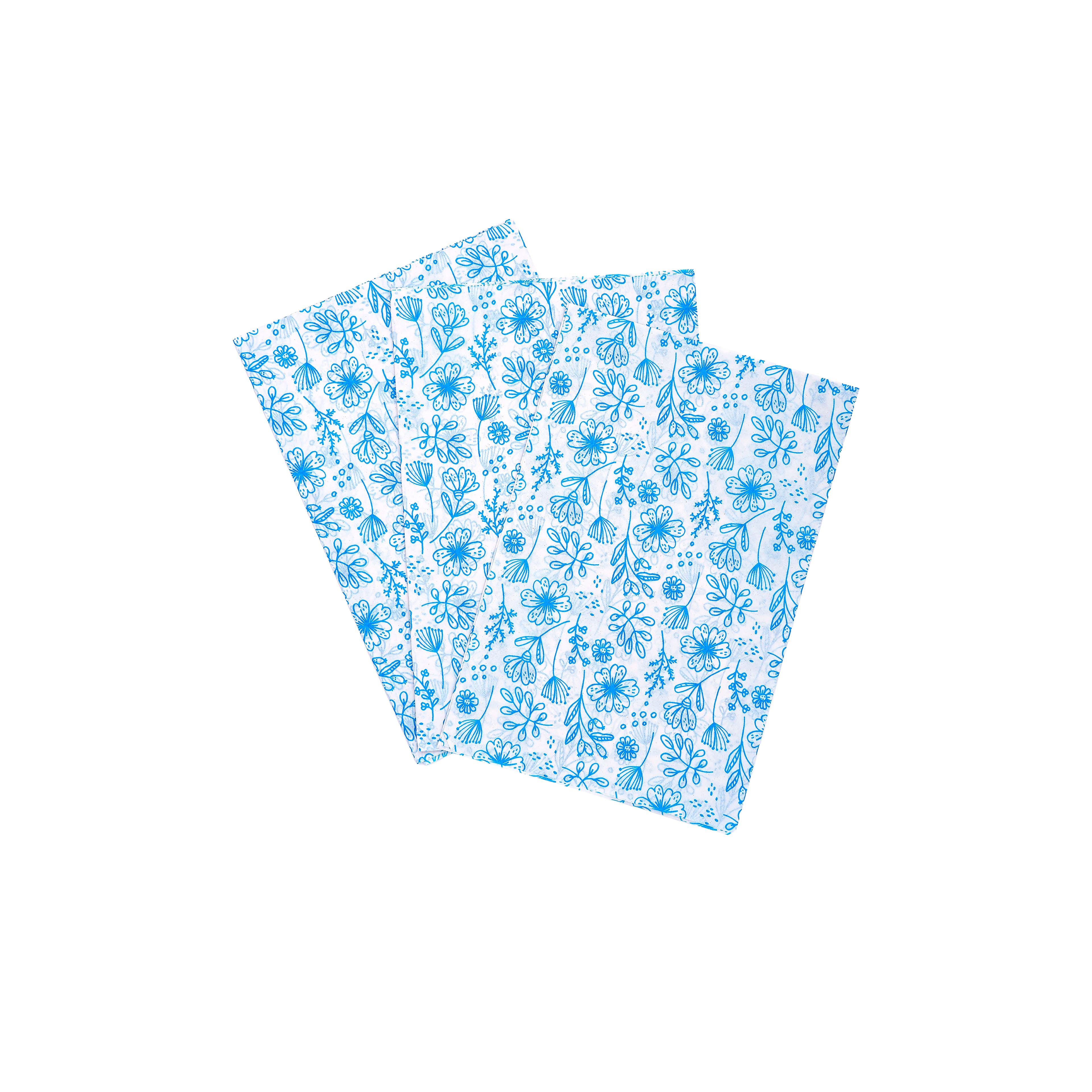 Blue Floral Tissue Paper Sheets, 12ct. by Celebrate It™