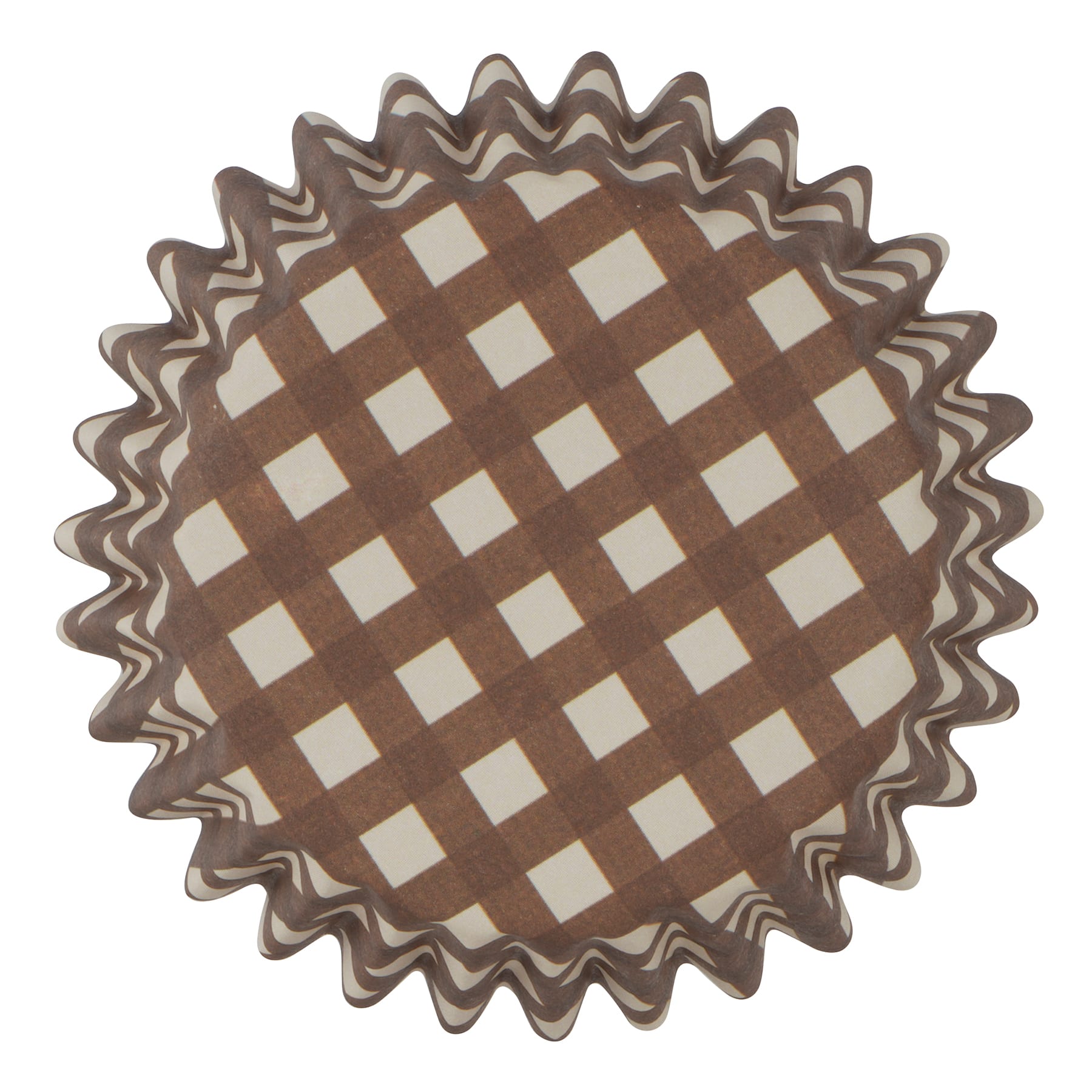 Thanksgiving Brown Plaid Baking Cups, 24ct. by Makery™