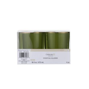 12 oz. Green Plastic Cocktail Glasses, 4ct. by Celebrate It™