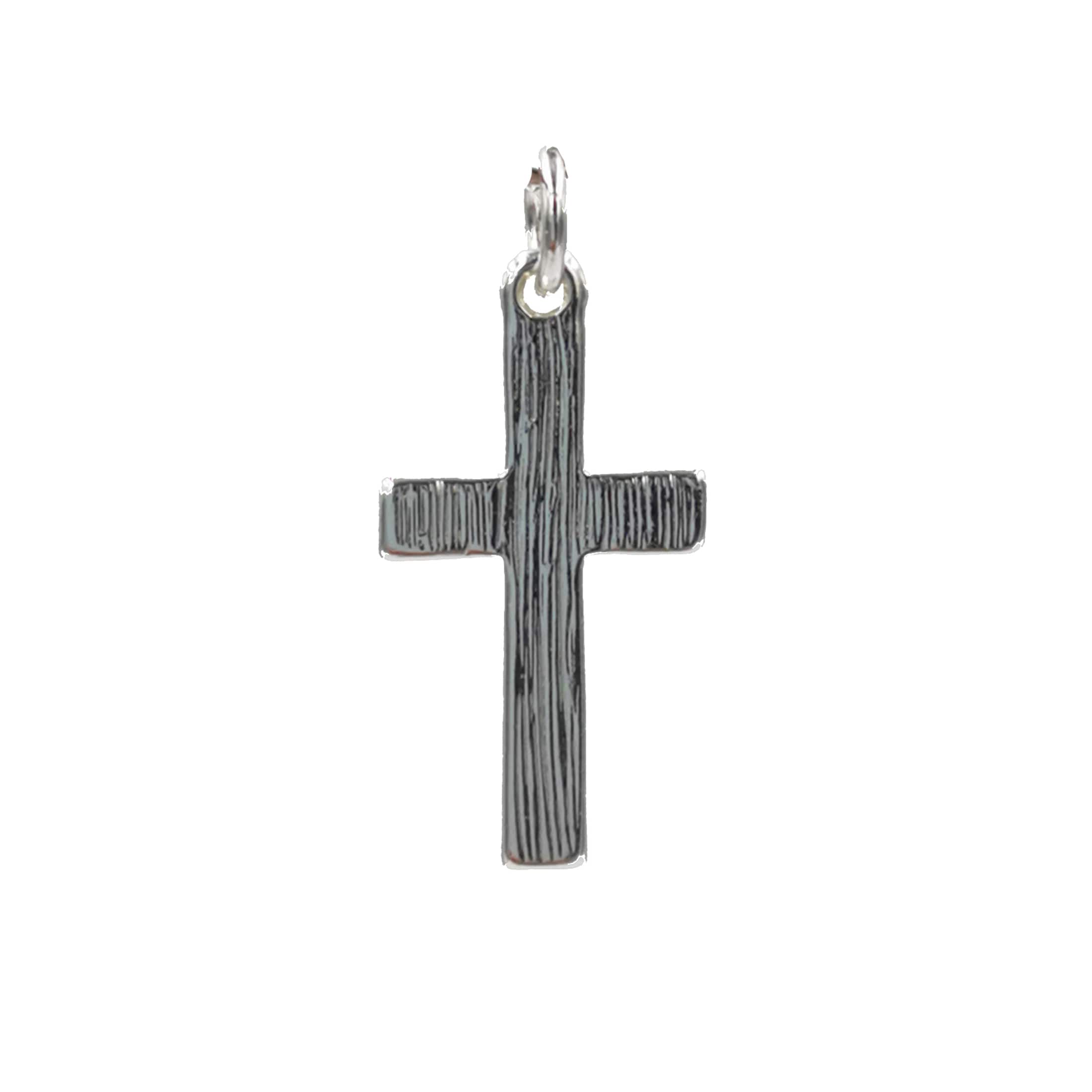 Charmalong™ Antique Silver Plated Cross Charm by Bead Landing™ - Image 3