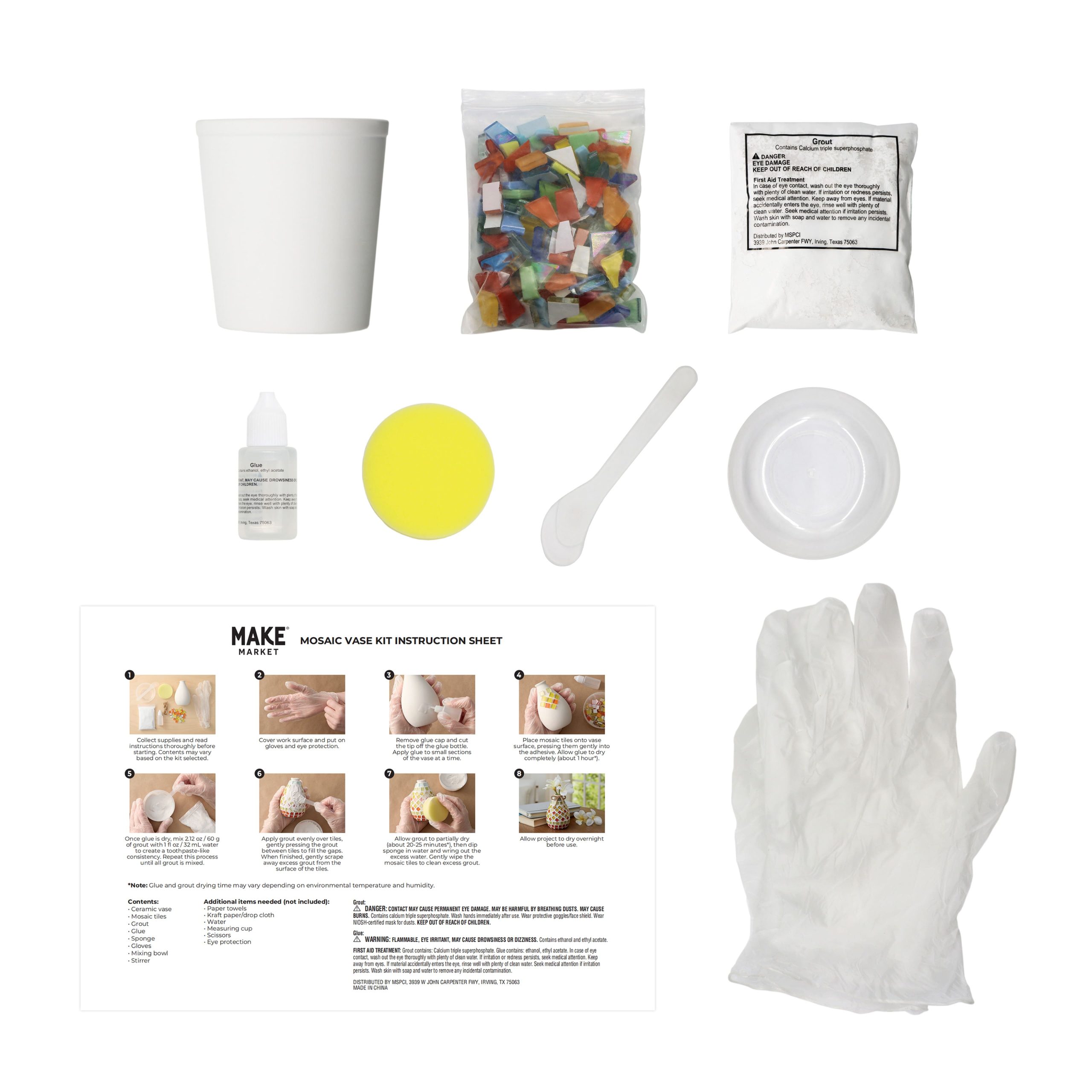 Rainbow Mosaic Vase Kit by Make Market® - Image 2