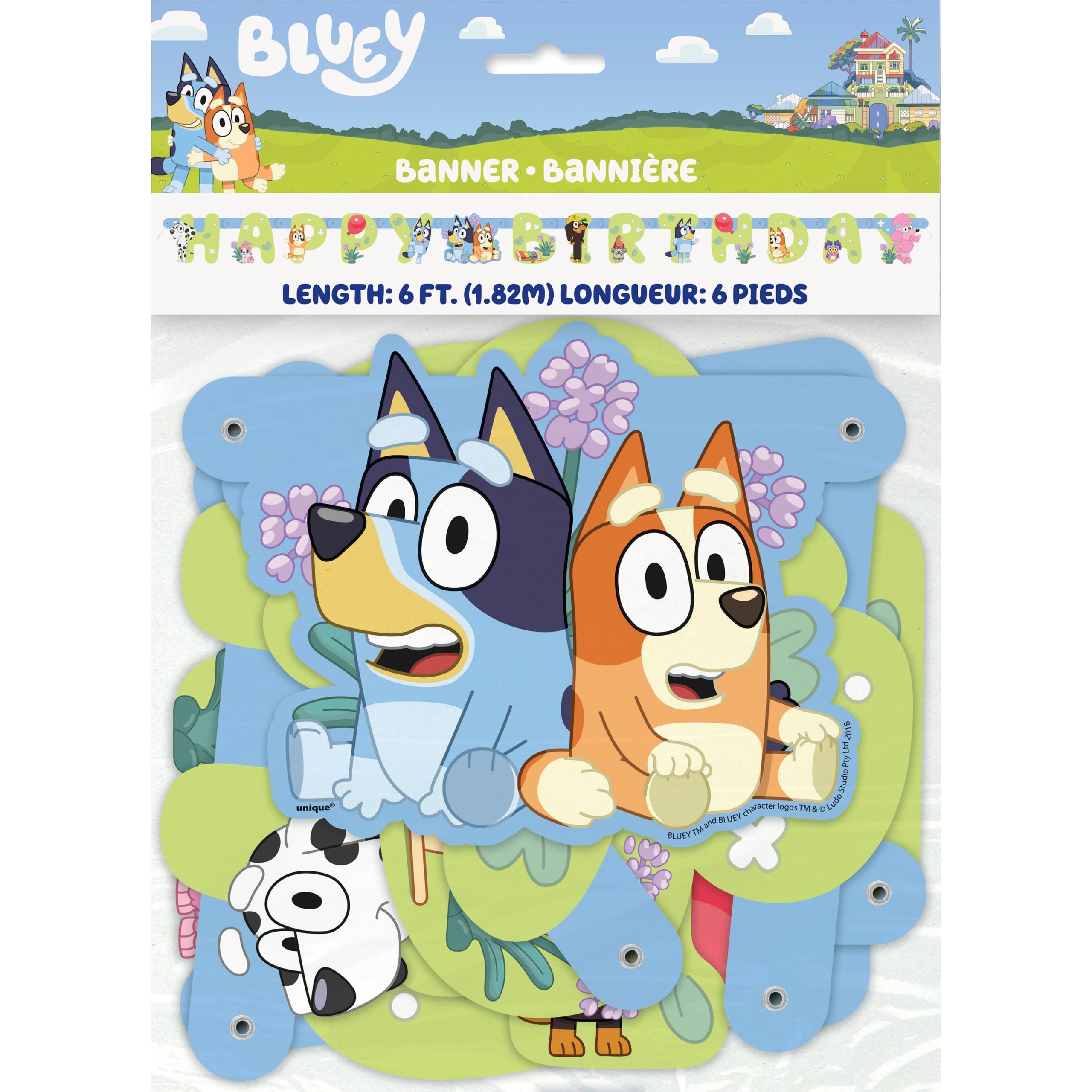 6ft. Bluey Birthday Banner - Image 2