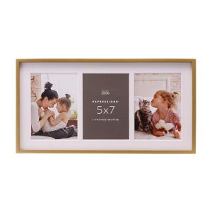 Expressions™ 3 Opening 5" x 7" Gold Sydney Collage Frame by Studio Décor®