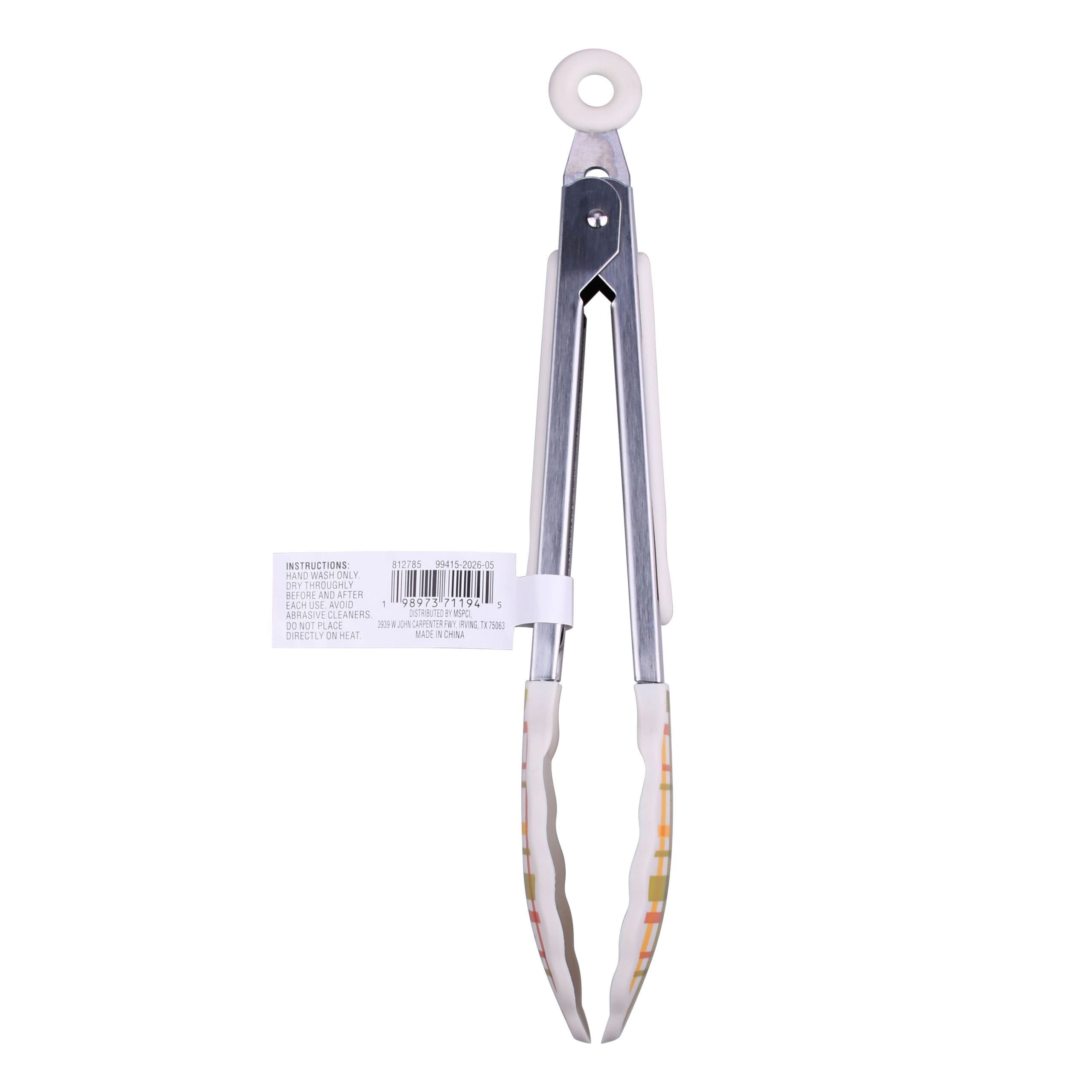 Mini Green & Orange Plaid Tongs by Makery™ - Image 3